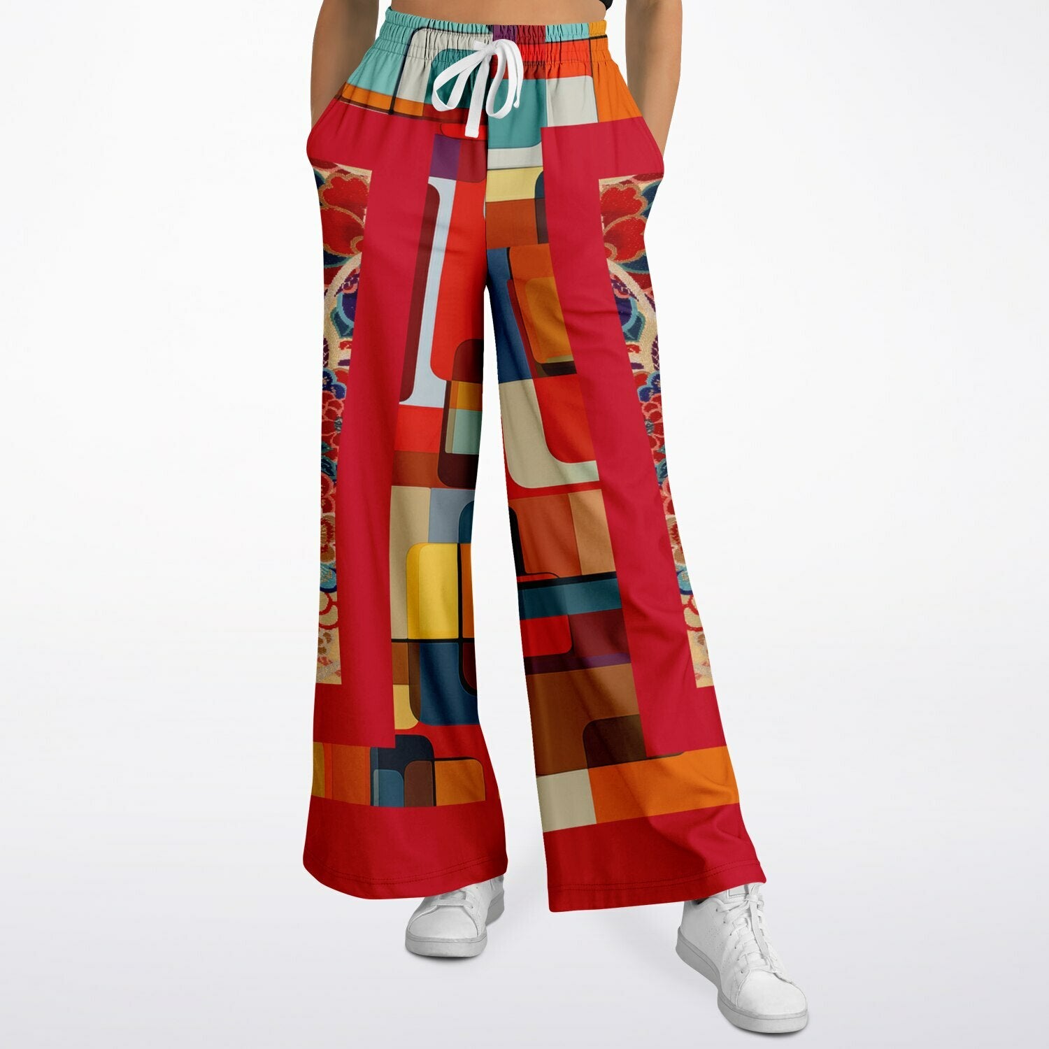 Madame Pirate of the Seven Seas Eco-Poly Wide Leg Pants