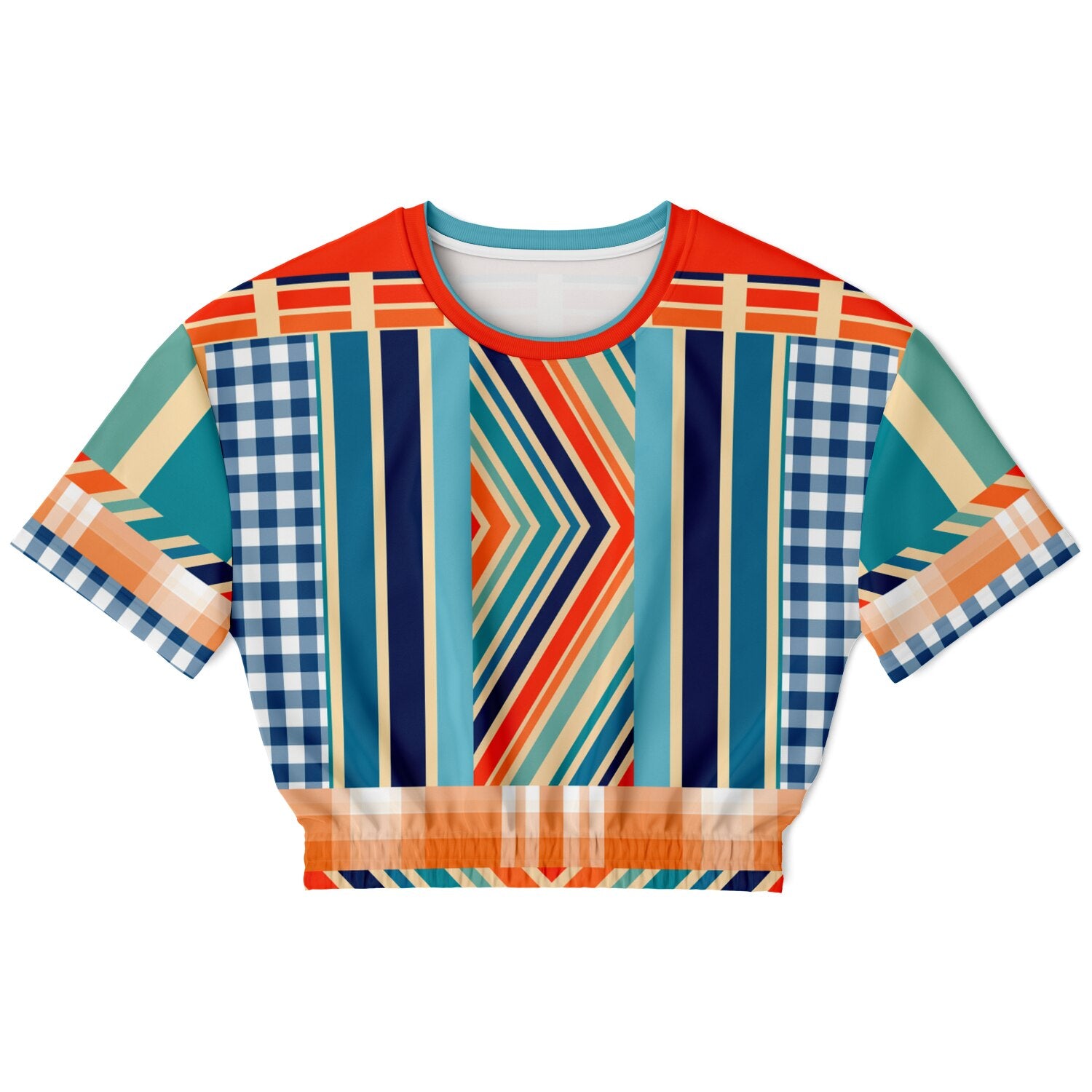 Salsa Time Eco-Poly Short Sleeve Cropped Pullover