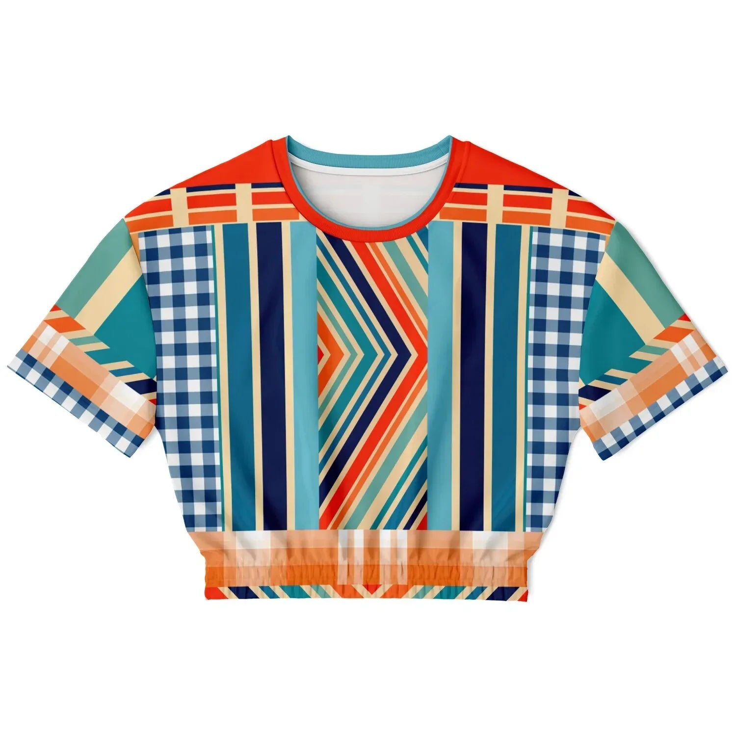 Salsa Time Eco-Poly Short Sleeve Cropped Pullover