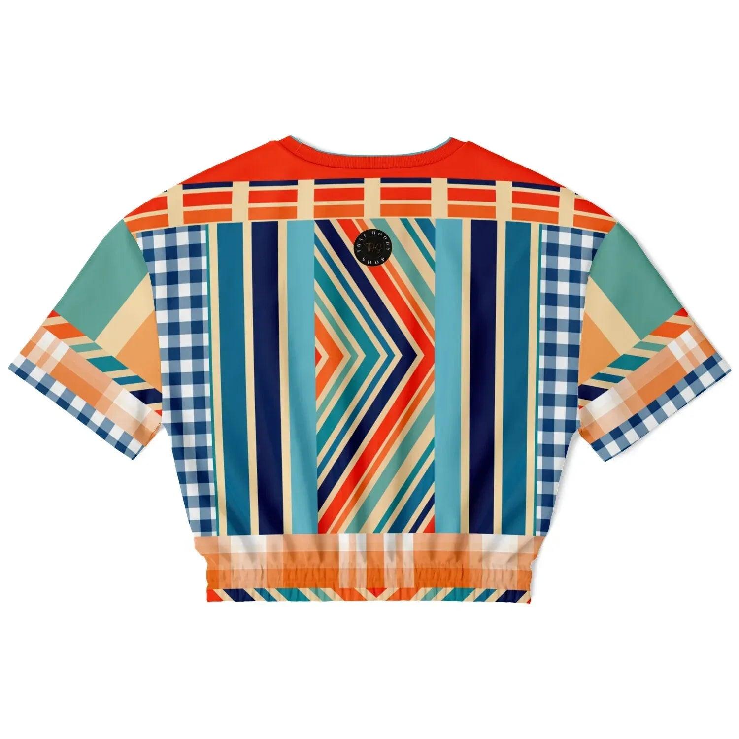 Salsa Time Eco-Poly Short Sleeve Cropped Pullover