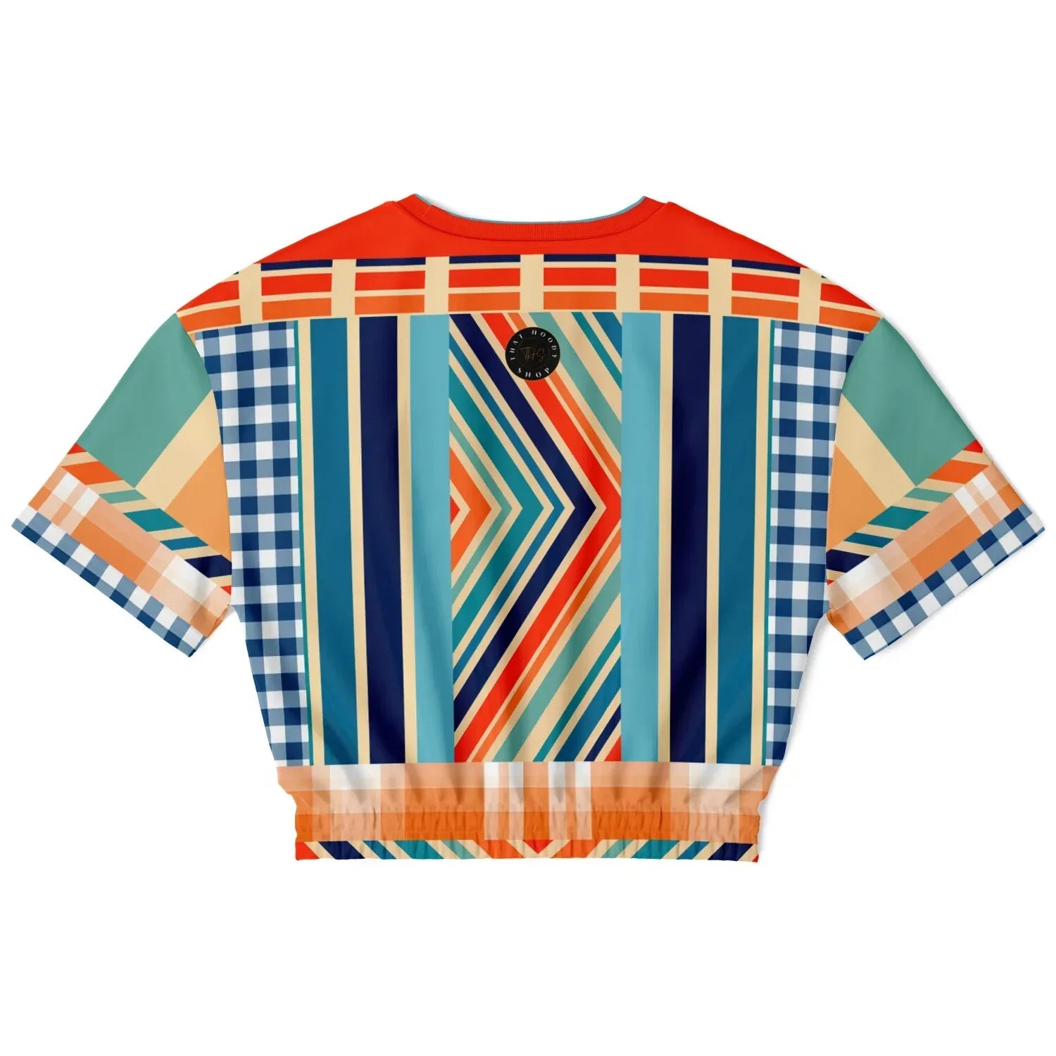 Salsa Time Eco-Poly Short Sleeve Cropped Pullover