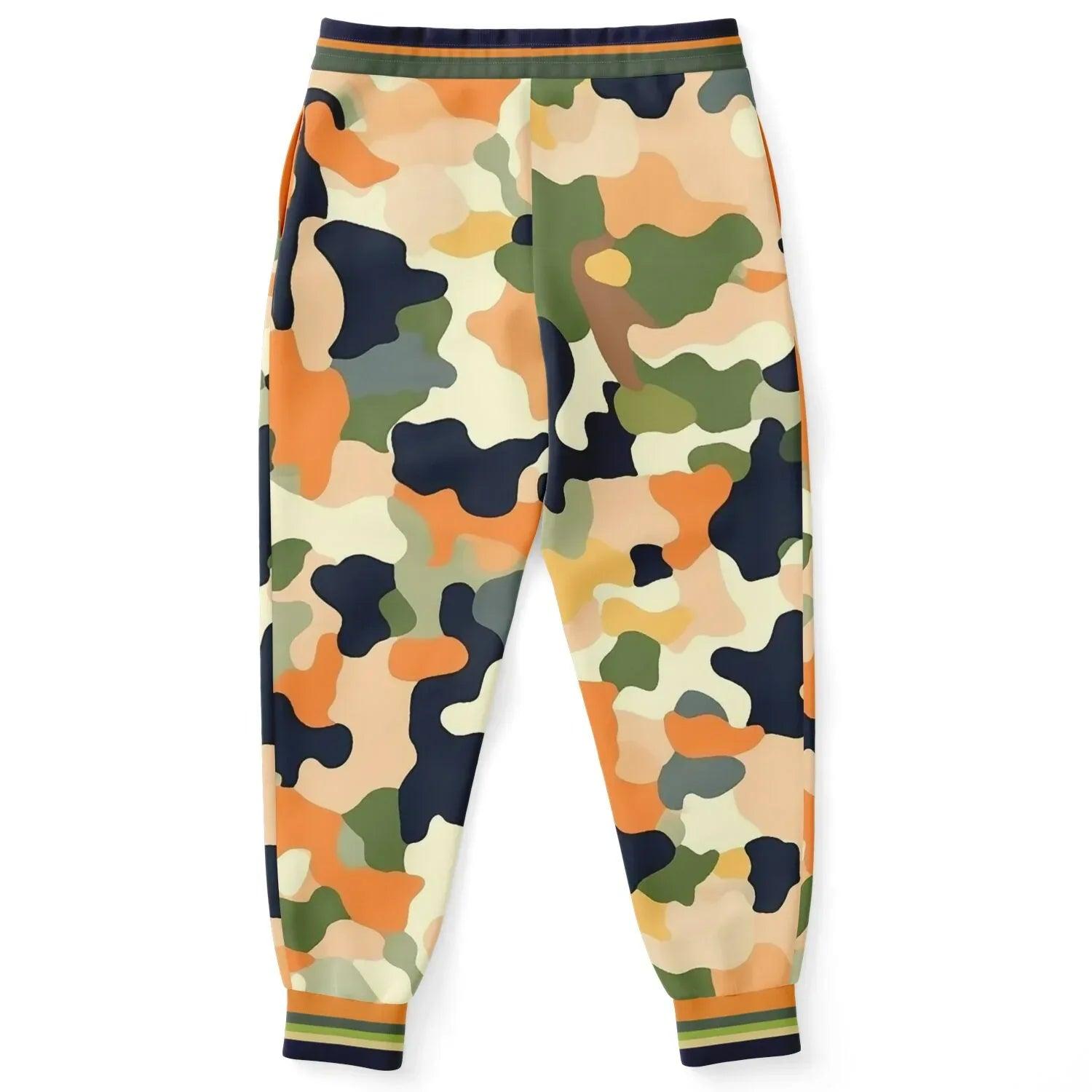 Sedona Vortex Orange Camo Eco-Poly Unisex Joggers