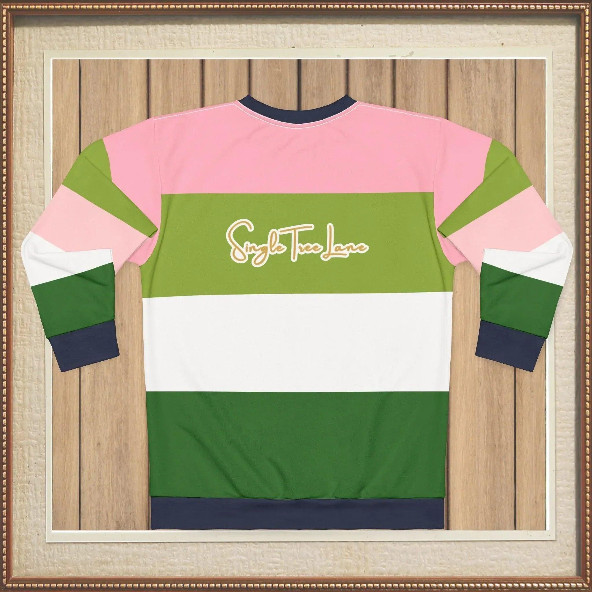 Smell The Flowers Gator Rugby Stripe Unisex Sweatshirt (Gold Label)