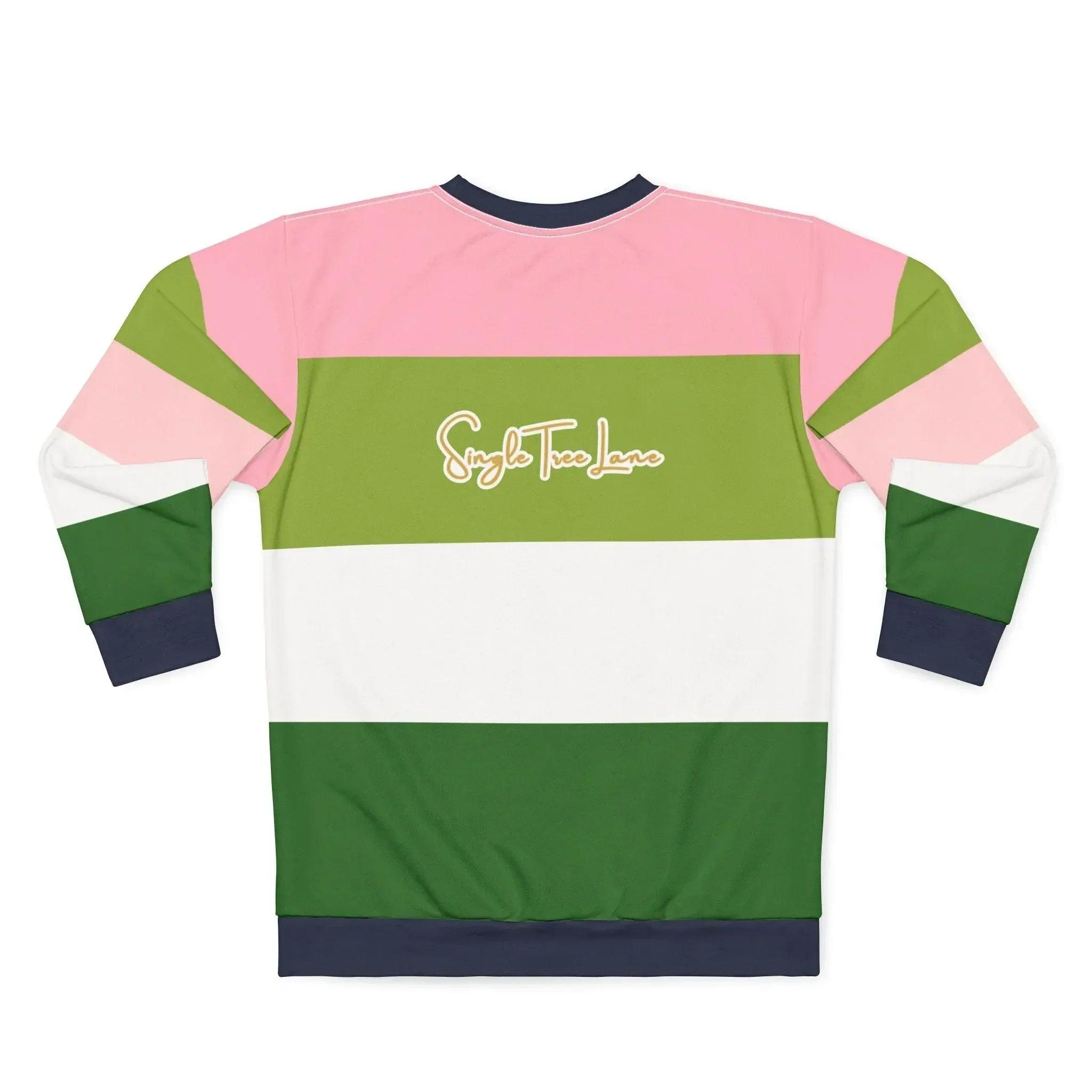Smell The Flowers Gator Rugby Stripe Unisex Sweatshirt (Gold Label)