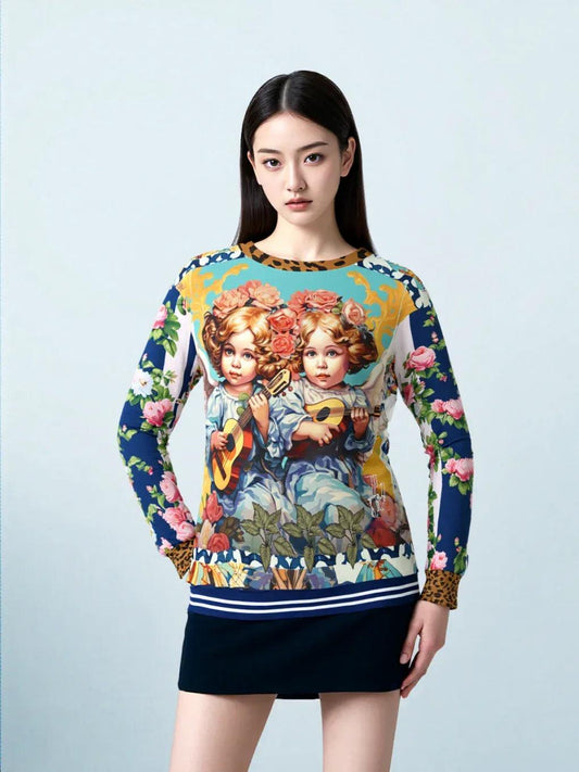 Songs of an Angel - Cherubs at Play Unisex Sweatshirt (Gold Label)