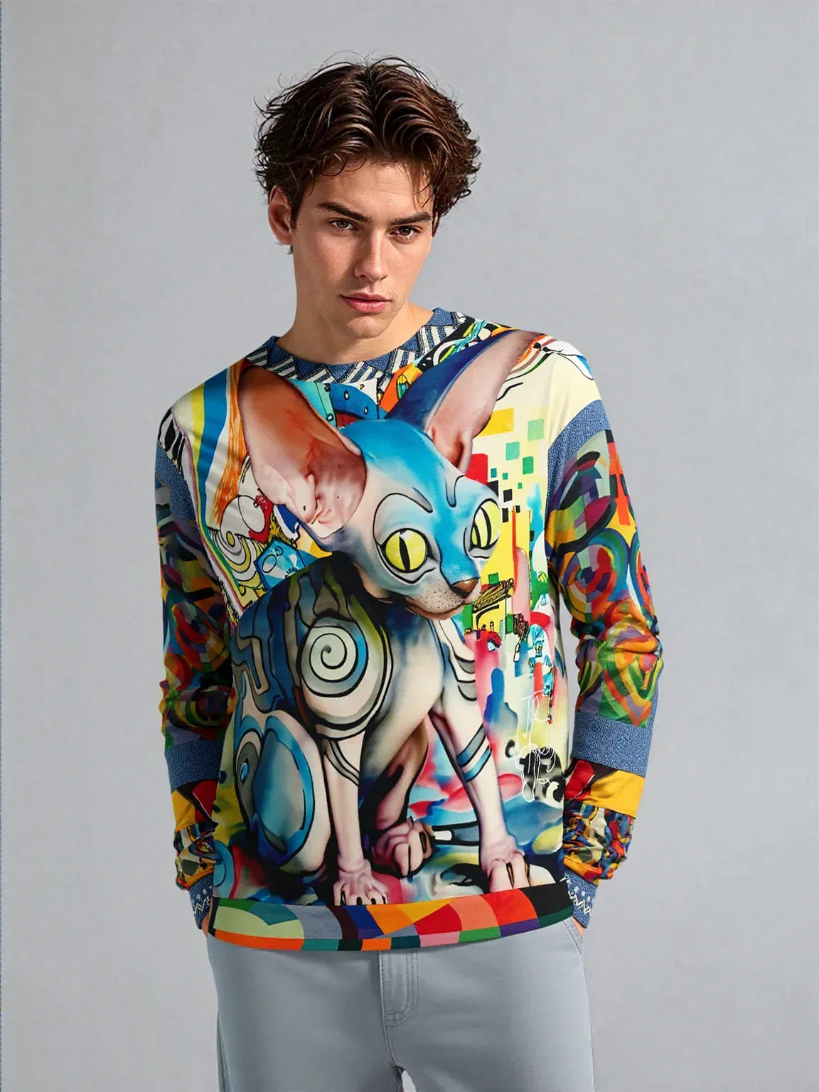 Sphynx of the New Realm Unisex Sweatshirt (Gold Label)