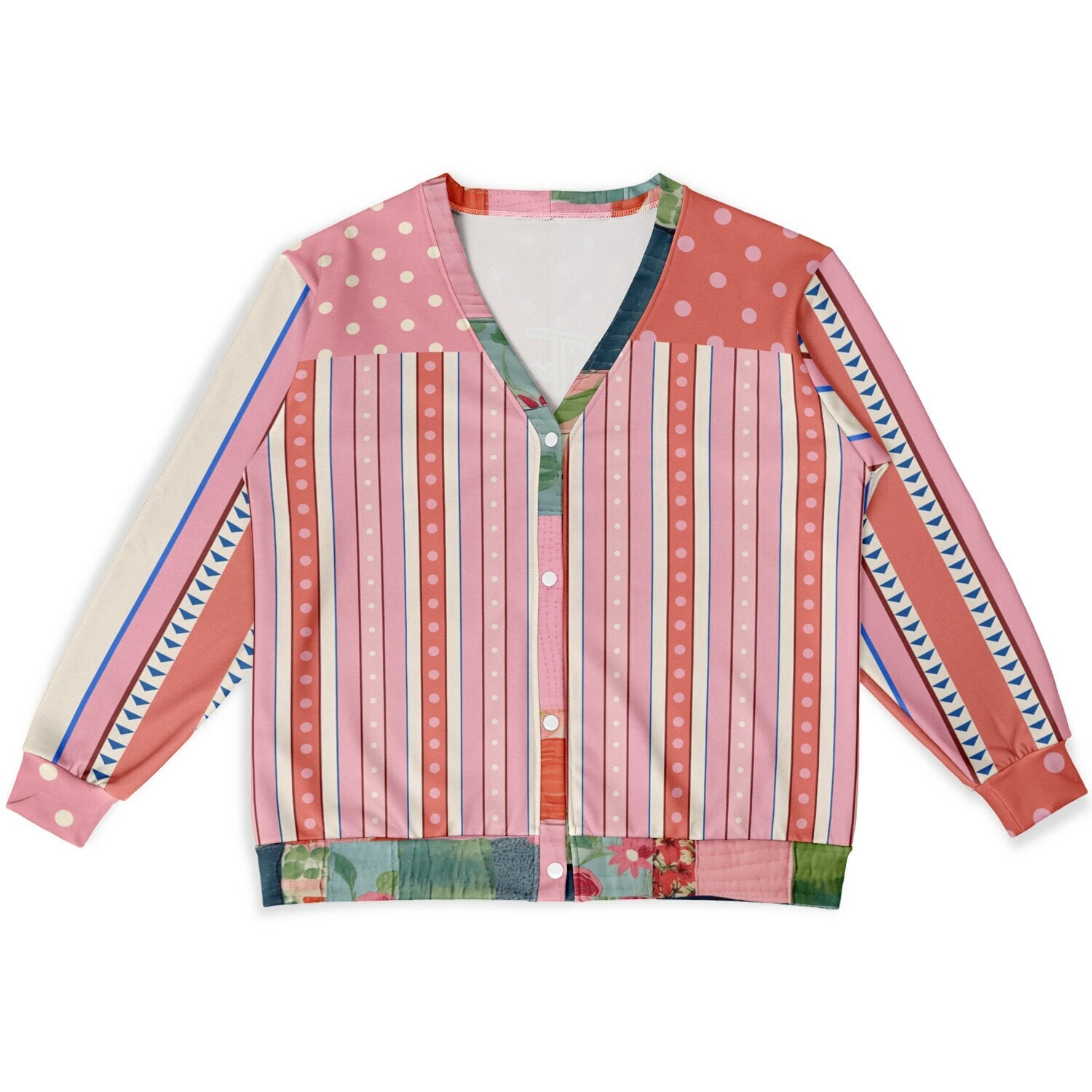 Split Decision Stripe Heavyweight Unisex Cardigan