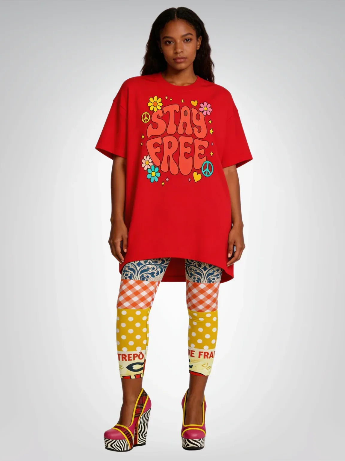 Stay Free Hippie Floral Heavyweight Unisex Tee