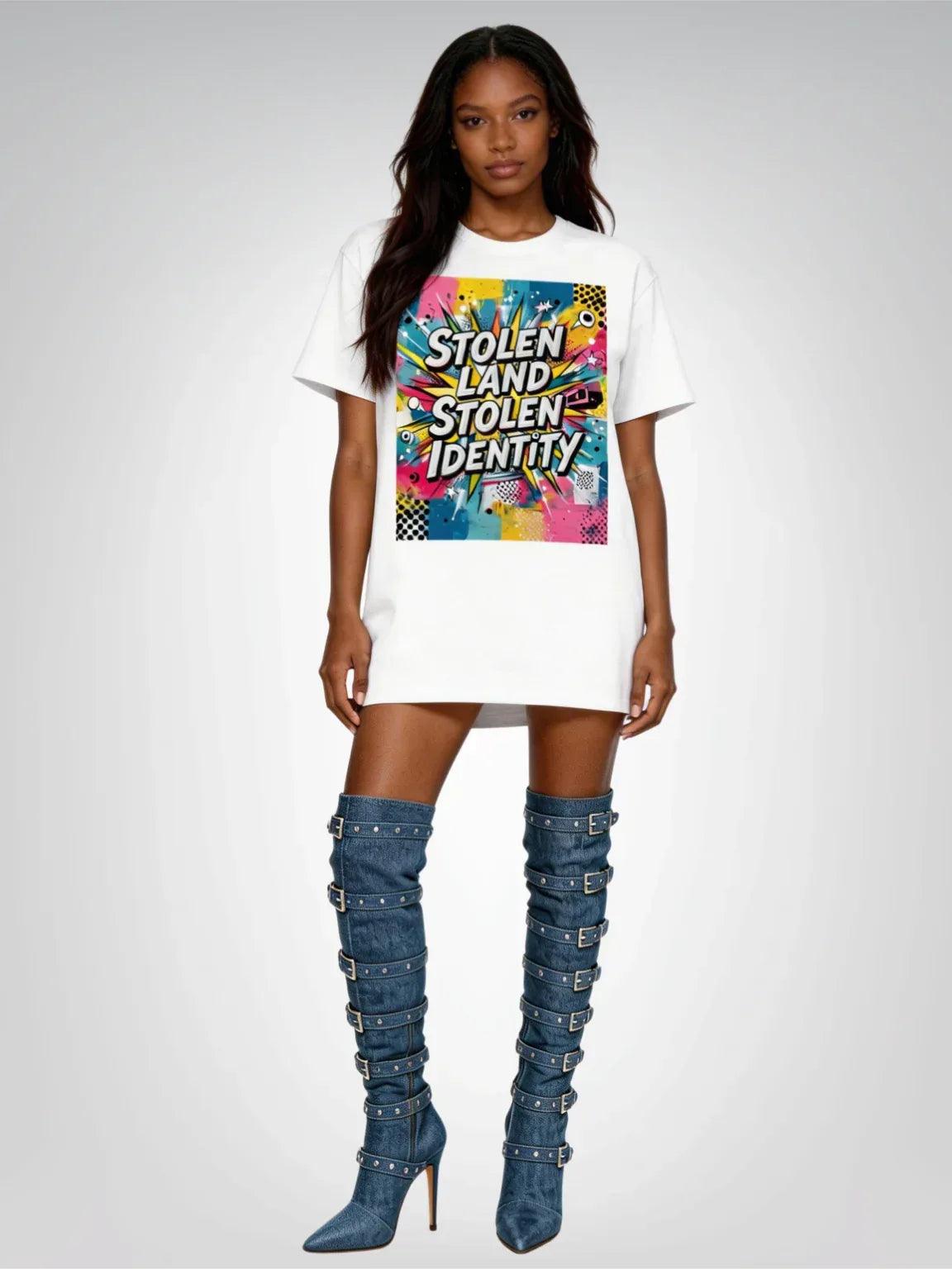 Stolen Land - Stolen Identity Heavyweight Unisex Tee