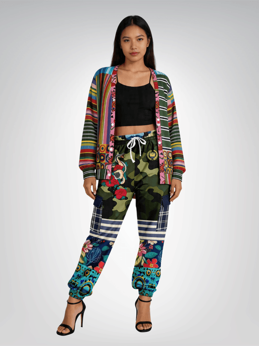 My Floral Camo Paradise - Year of the Snake Eco-Poly Cargo Joggers