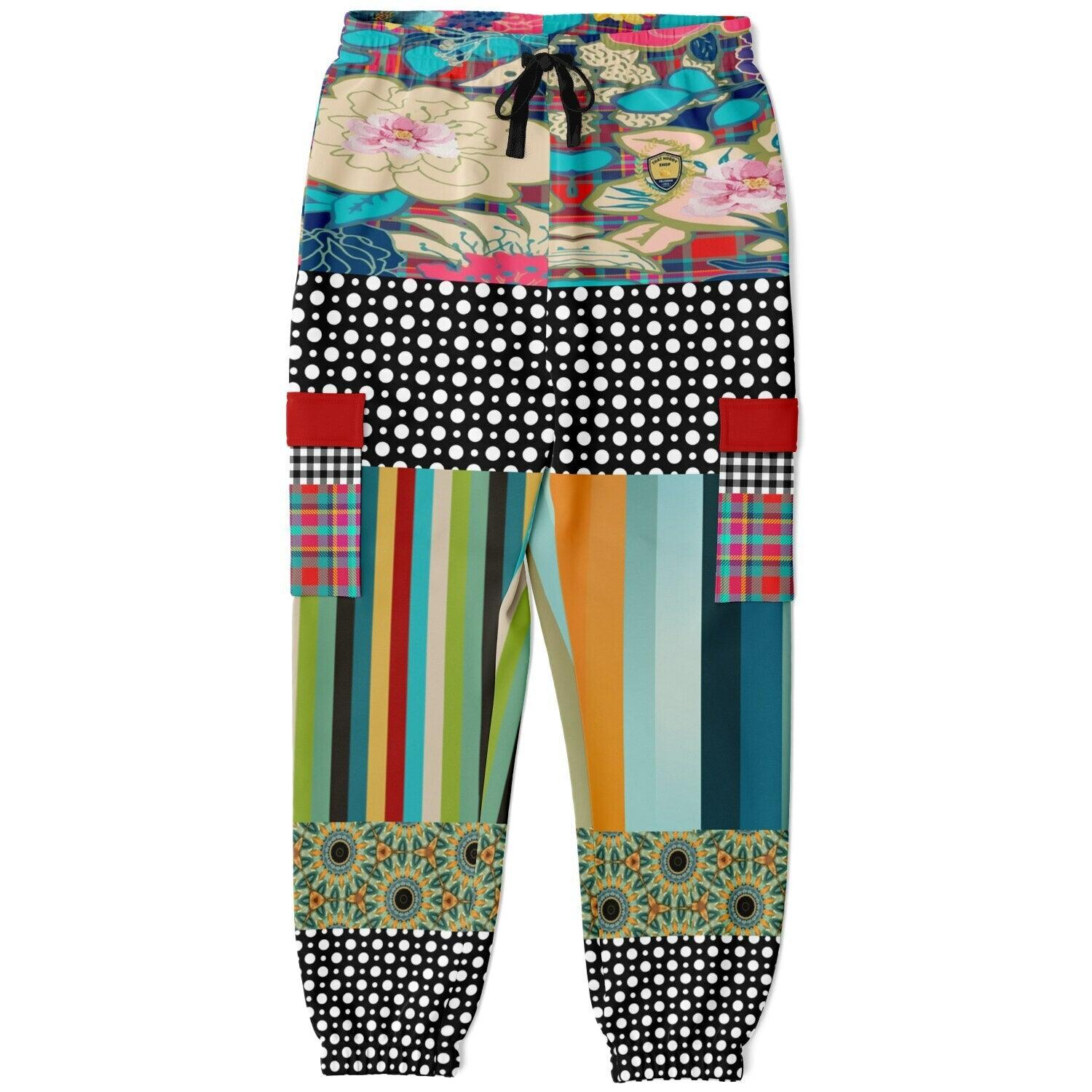 Sunflowers in My 1888 Van Gogh Eco-Poly Cargo Joggers