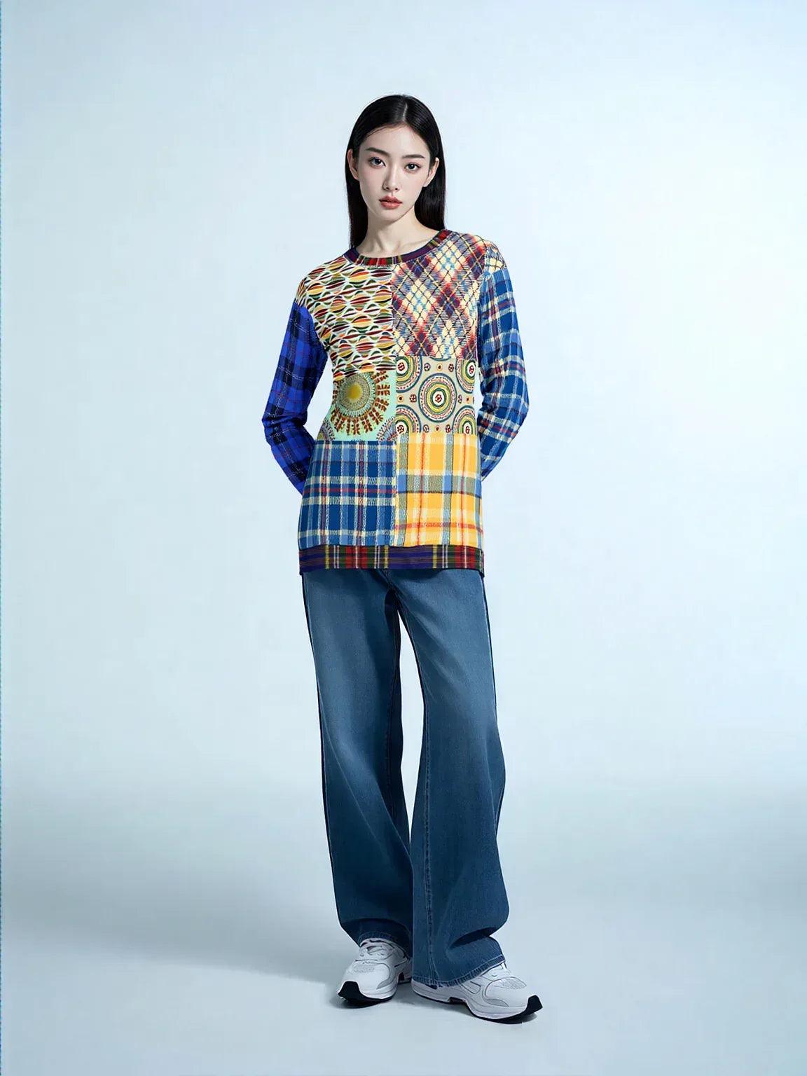 Sunny DeLite Tartan Plaid Unisex Sweatshirt (Gold Label)