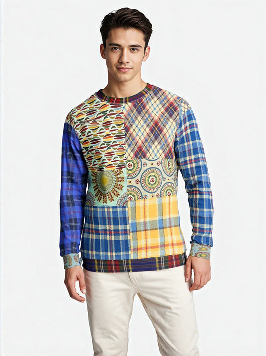 Sunny DeLite Tartan Plaid Unisex Sweatshirt (Gold Label)