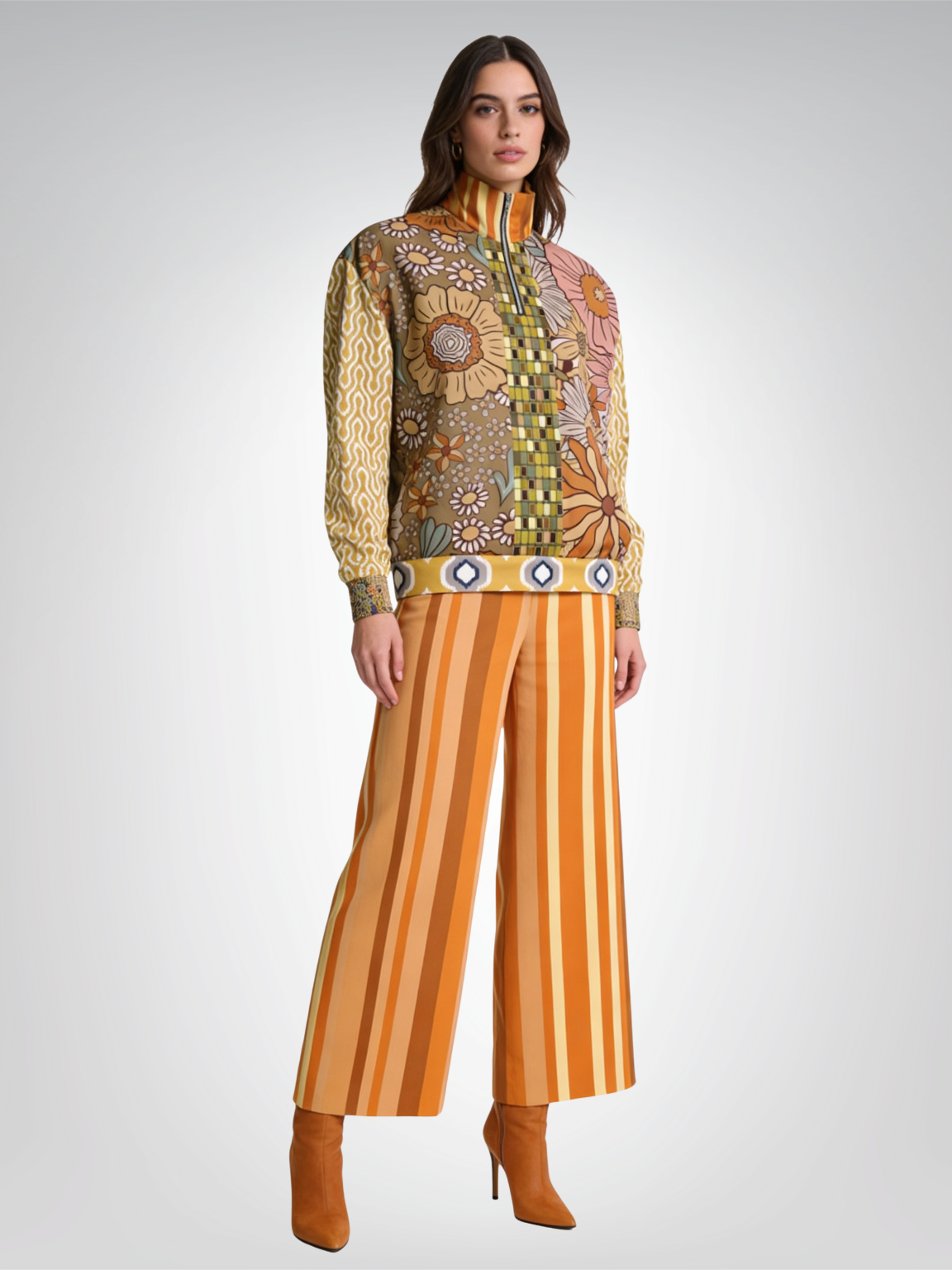 Sunshine of My Life Oversized Heavyweight Oversized Quarter Zip Sweatshirt