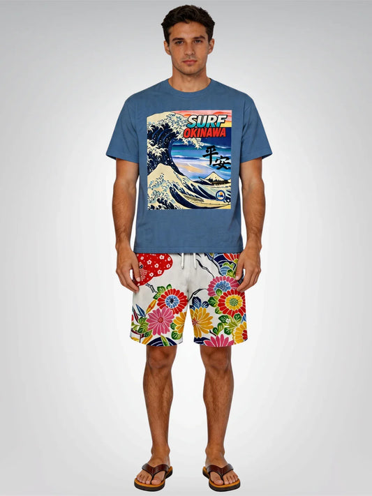 Surf Okinawa in Peace & Tranquility Heavyweight Tee