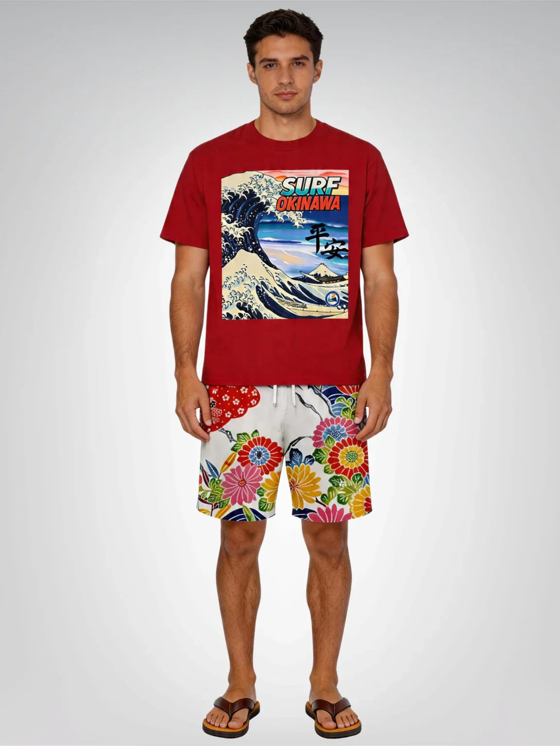 Surf Okinawa in Peace & Tranquility Heavyweight Tee
