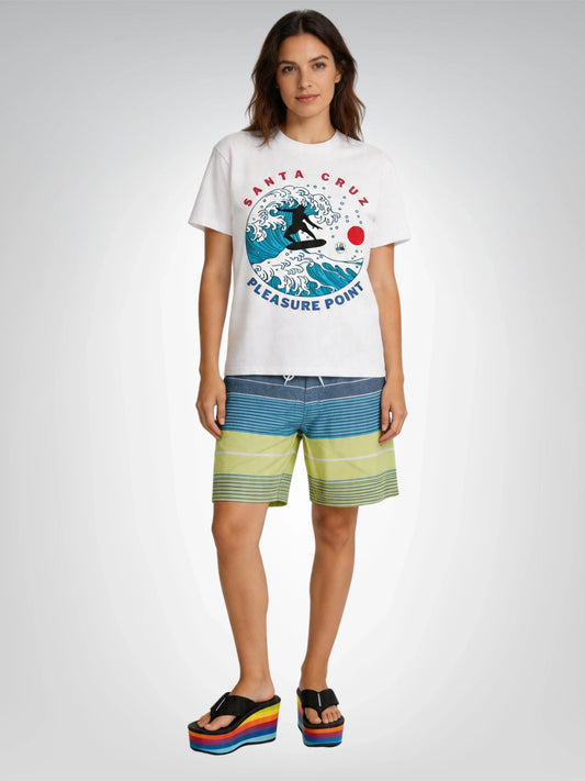 Surf Pleasure Point Santa Cruz Big Waves Heavyweight Tee