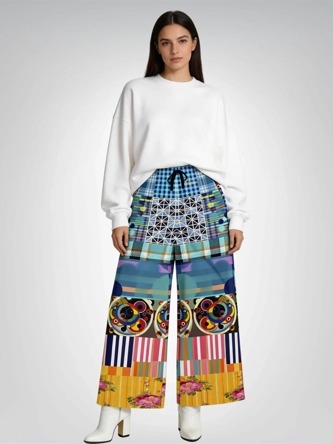 The Broken Woman of Demonia Eco-Poly Wide Leg Pants