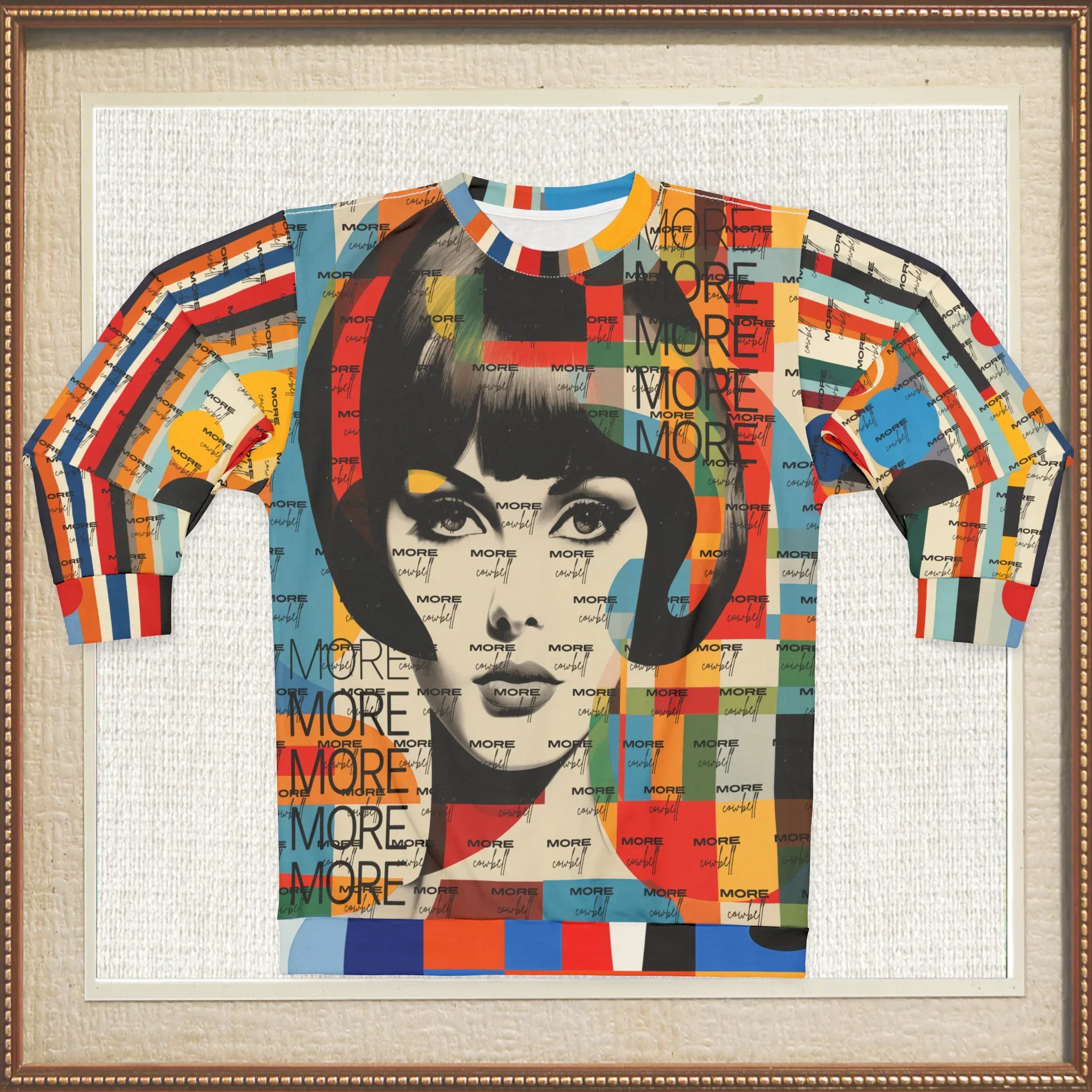 The More Cowbell Girl - Beatnik Edition Unisex Sweatshirt (Gold Label)