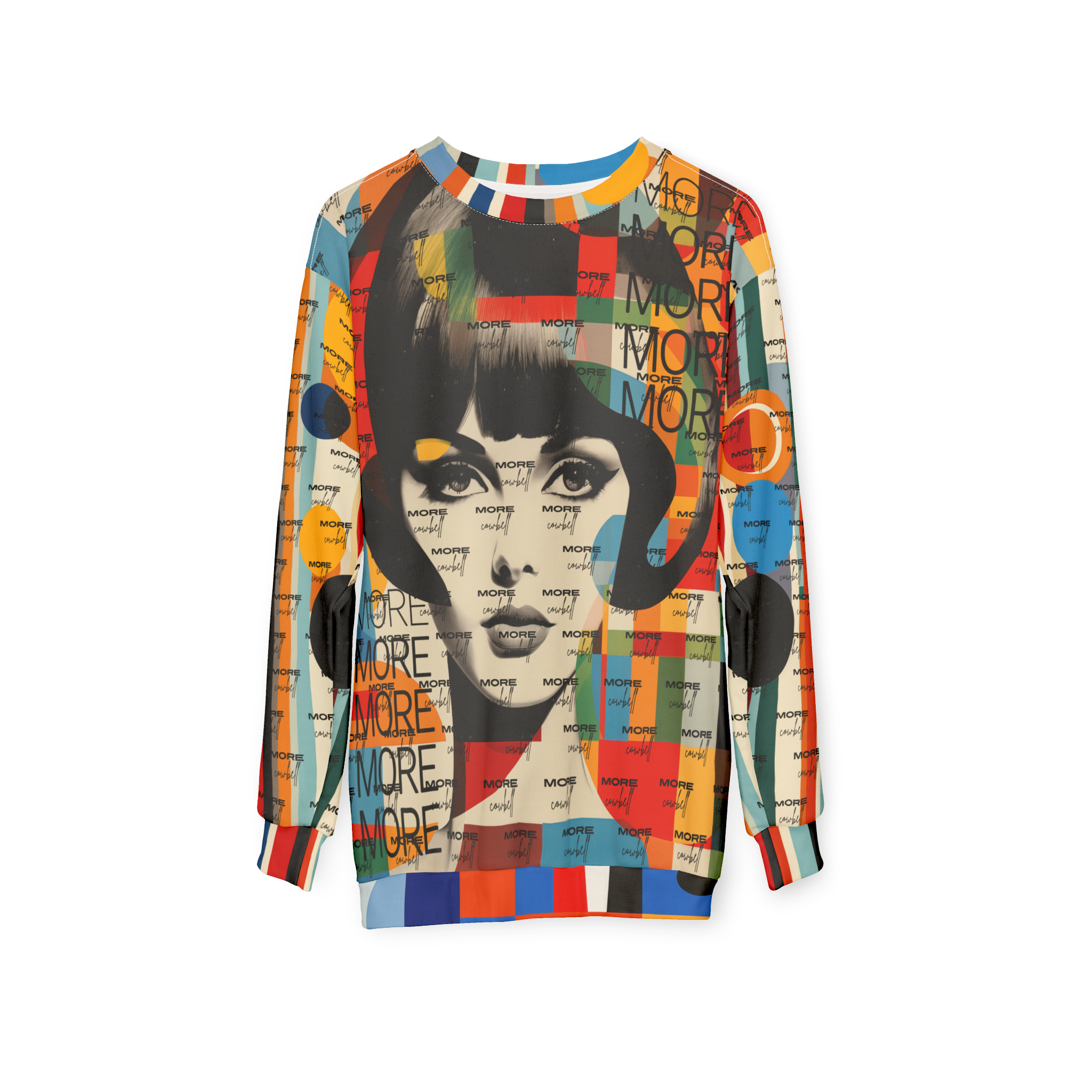 The More Cowbell Girl - Beatnik Edition Unisex Sweatshirt (Gold Label)