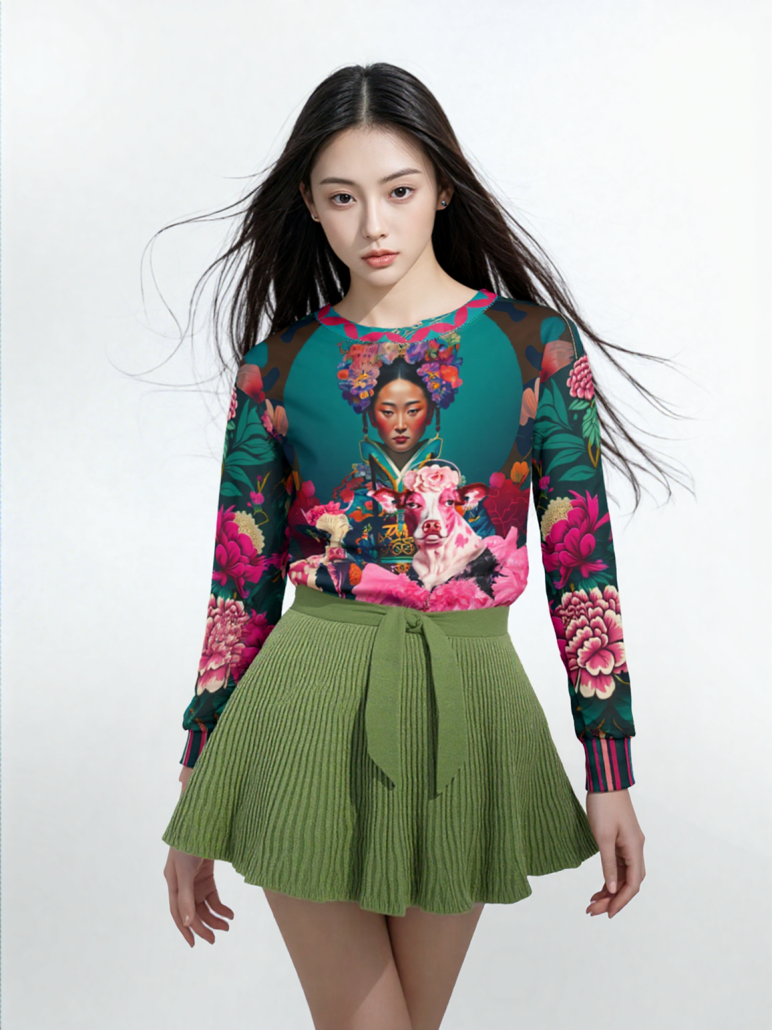 The Pouty Princesses Pop Art Unisex Sweatshirt (Gold Label)