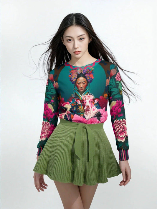 The Pouty Princesses Pop Art Unisex Sweatshirt (Gold Label)
