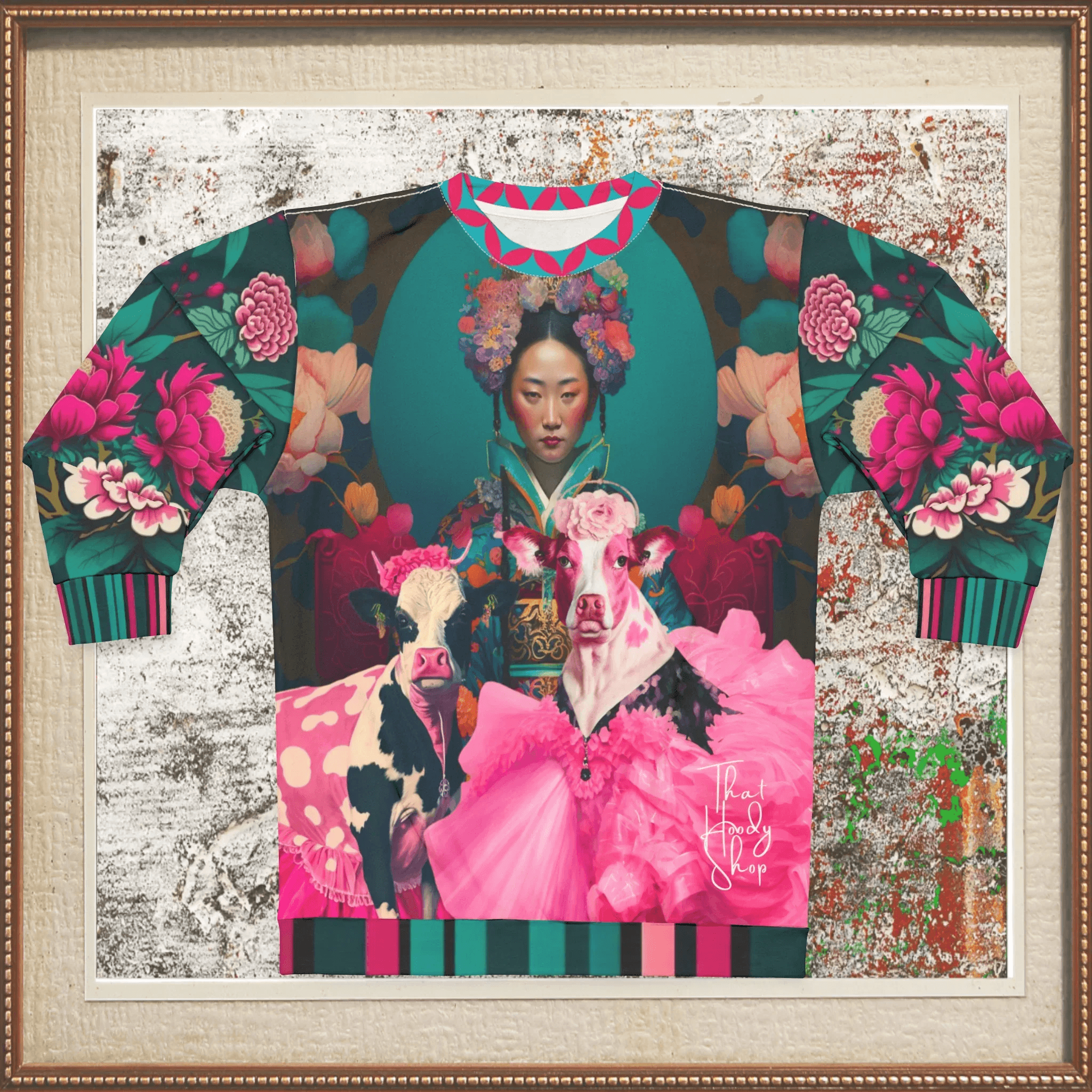 The Pouty Princesses Pop Art Unisex Sweatshirt (Gold Label)