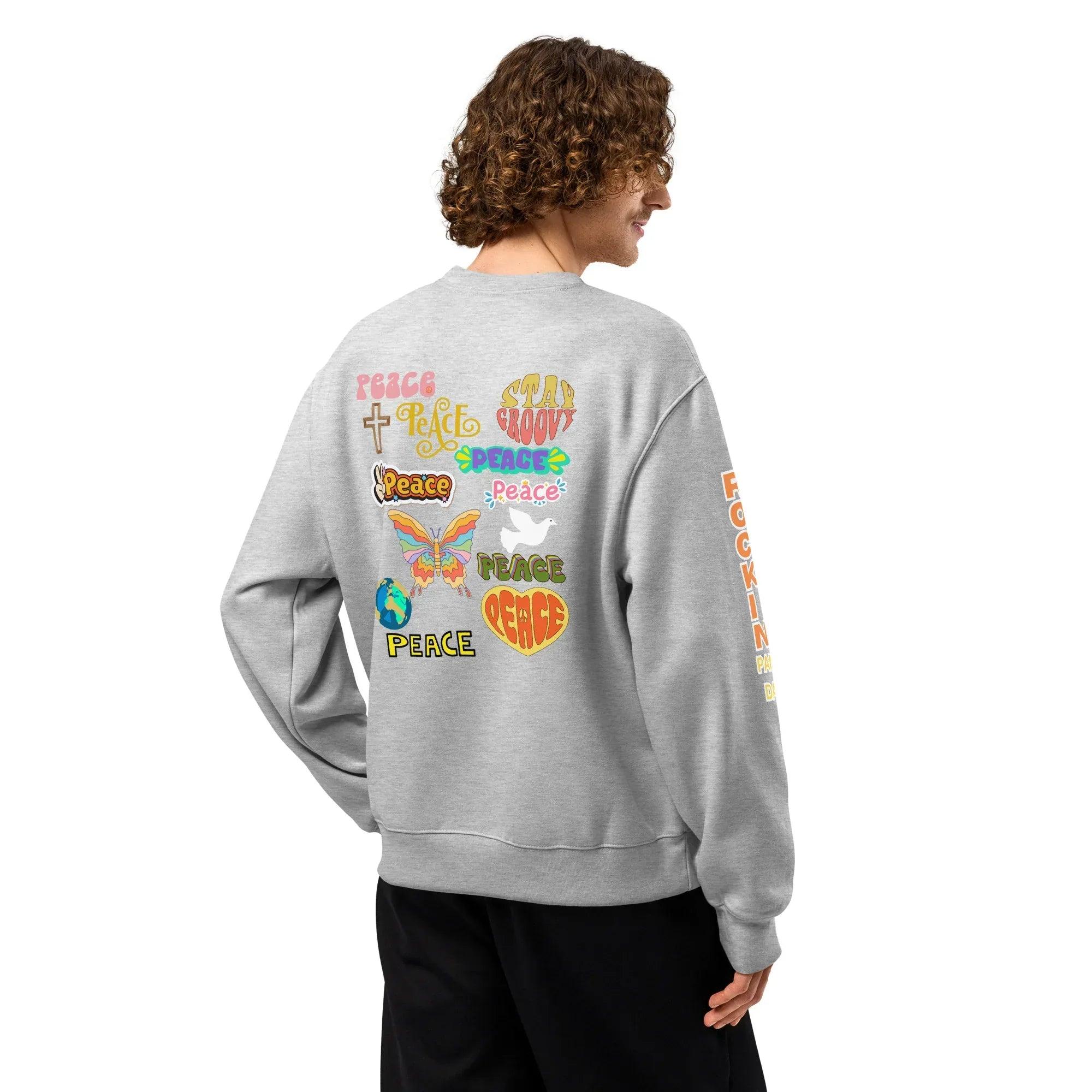 The Power of Boundaries - Protection Sigil Oversized Heavyweight Sweatshirt