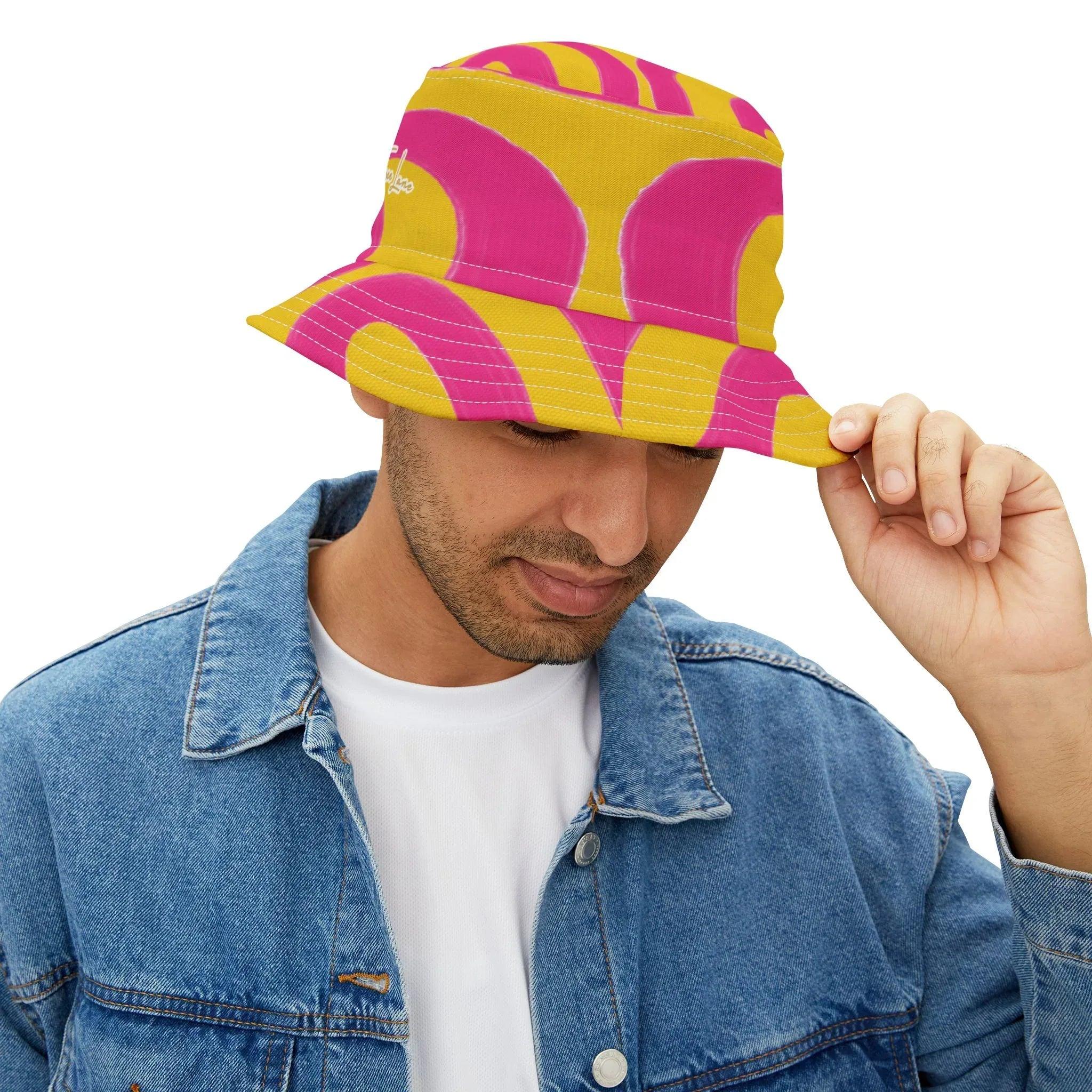 The Squiggly Wiggly Tie-Dye Vibrant Bucket Hat