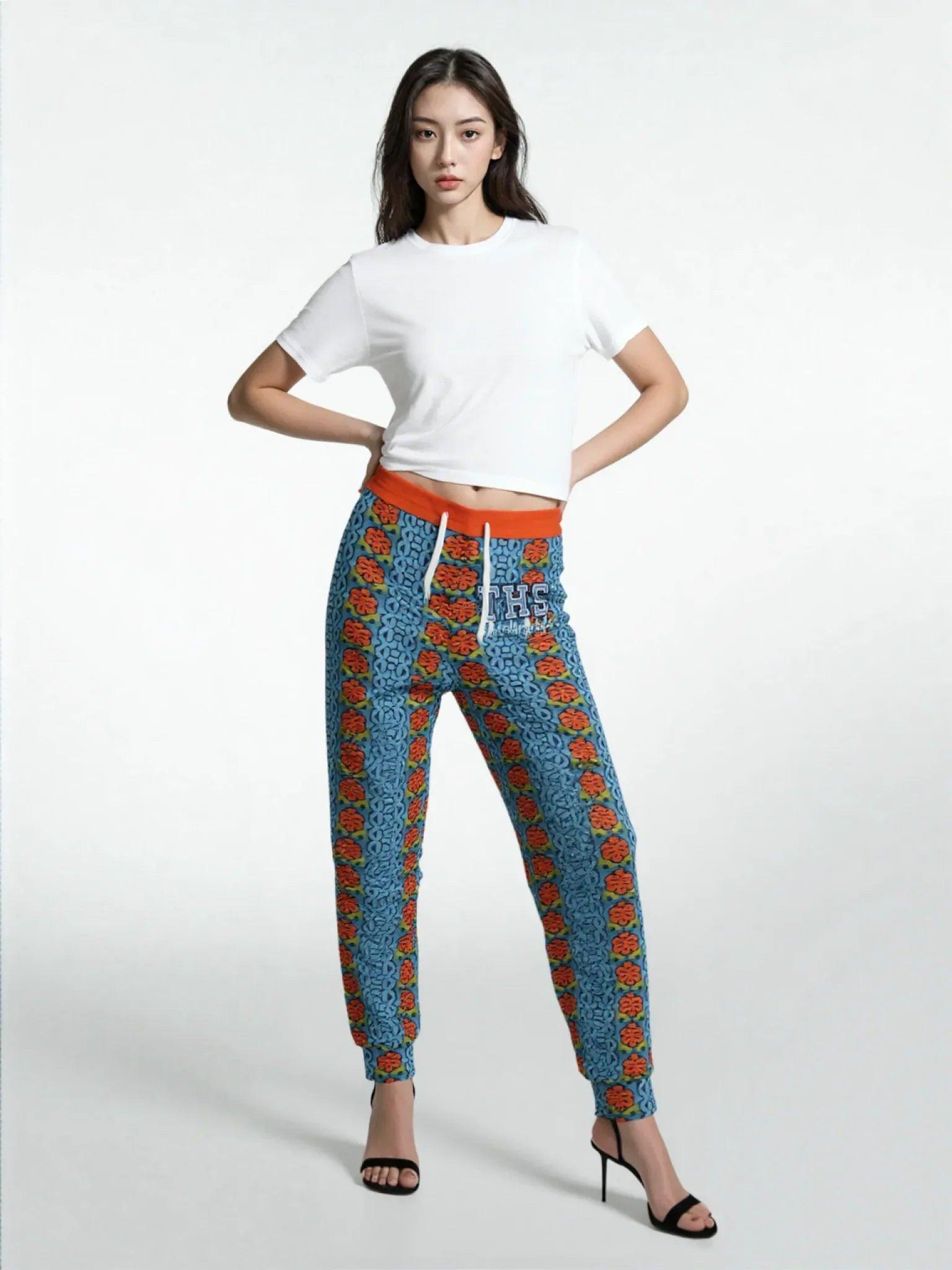 THS Salsa Denim Floral Eco-Poly Unisex Joggers