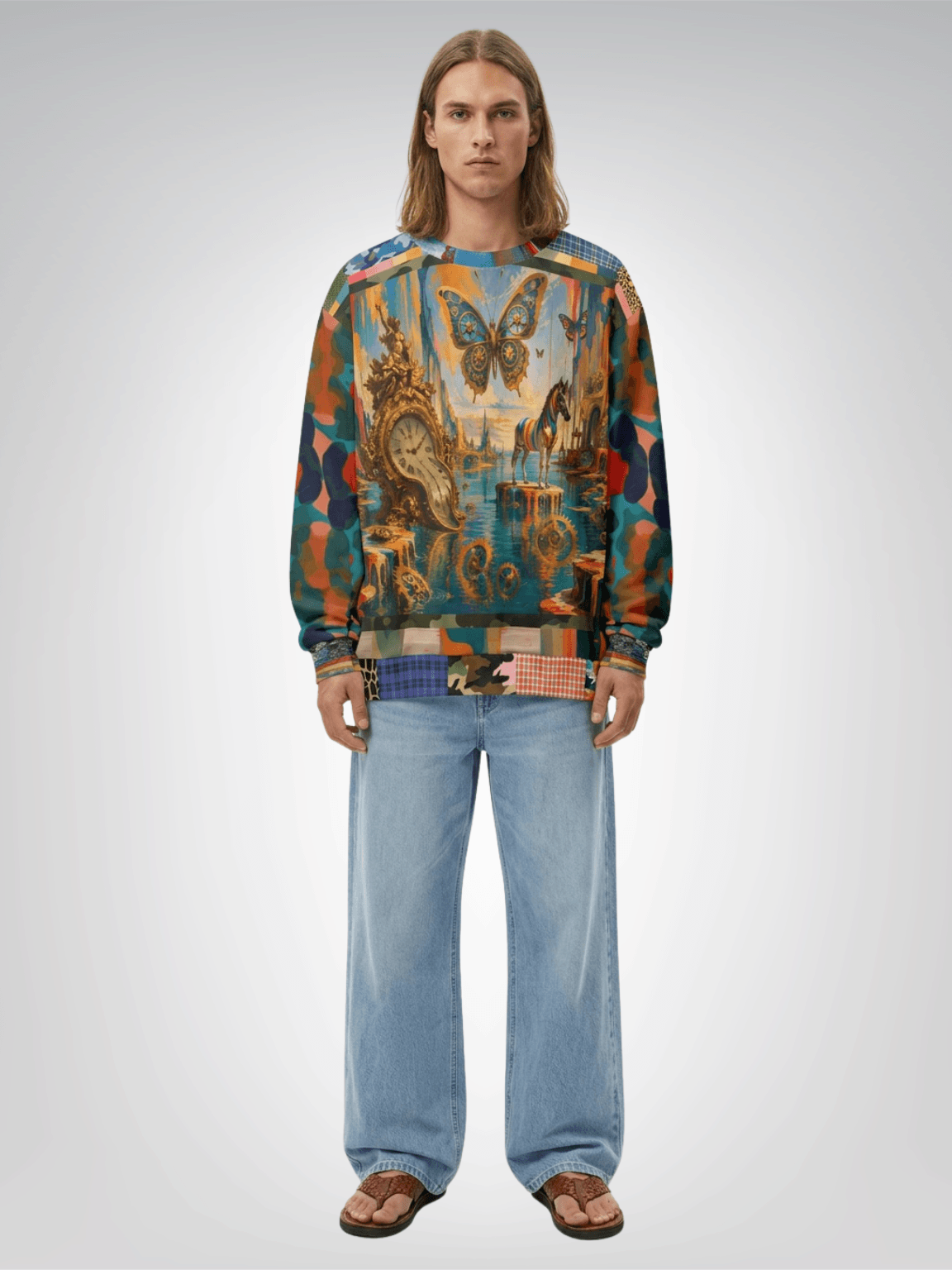 Time Traveler’s Dreamscape Unisex Sweatshirt (Gold Label)