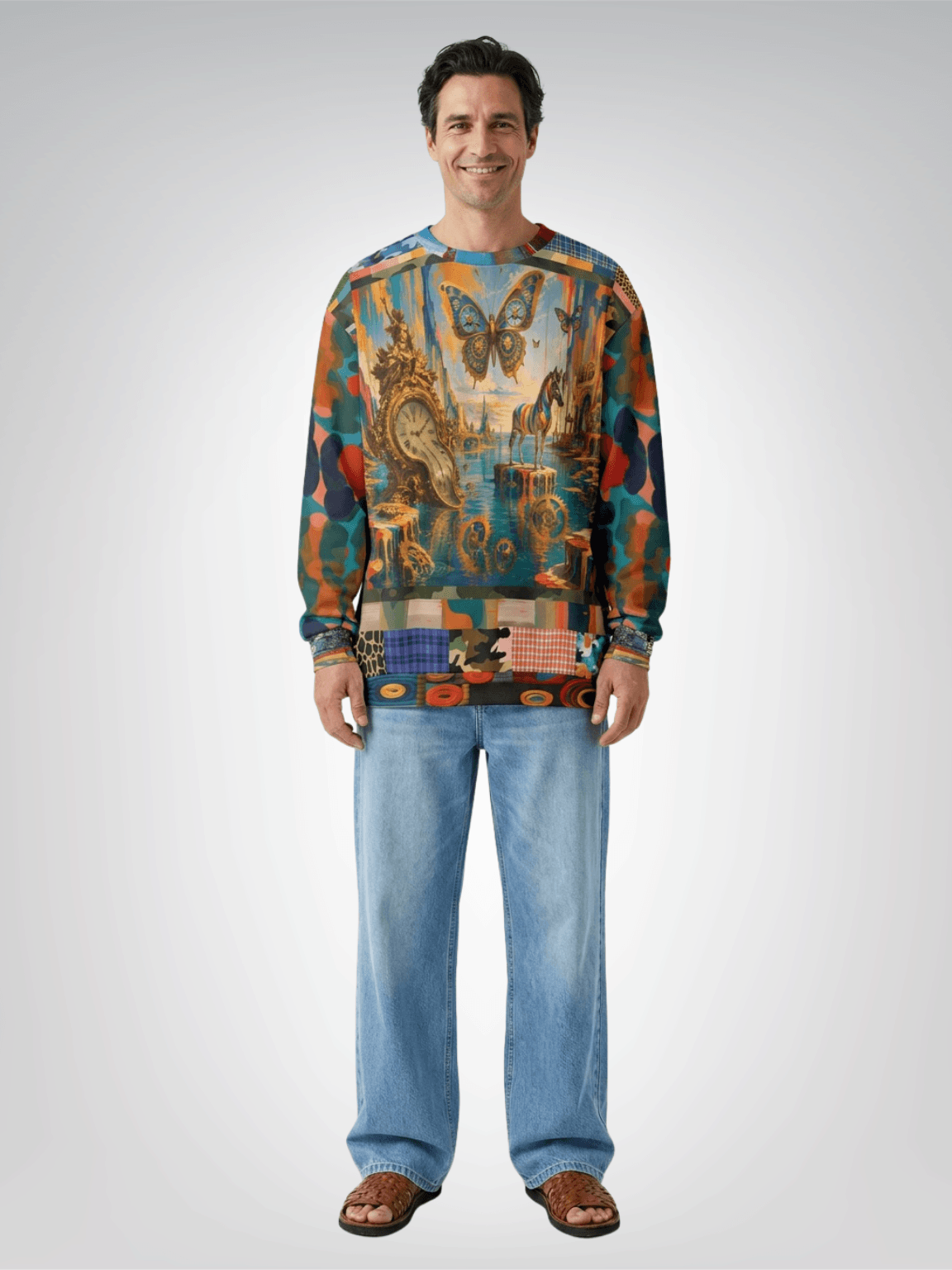 Time Traveler’s Dreamscape Unisex Sweatshirt (Gold Label)