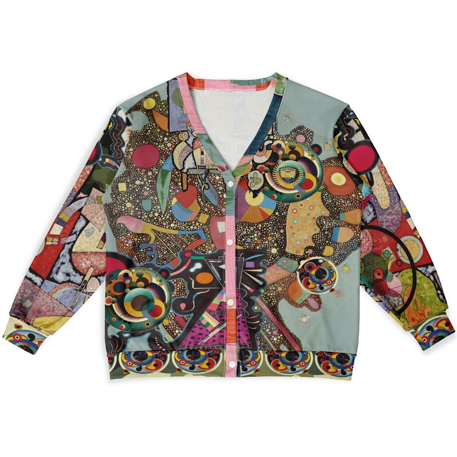 Tiptoe Through the Kandinskys Heavyweight Unisex Cardigan