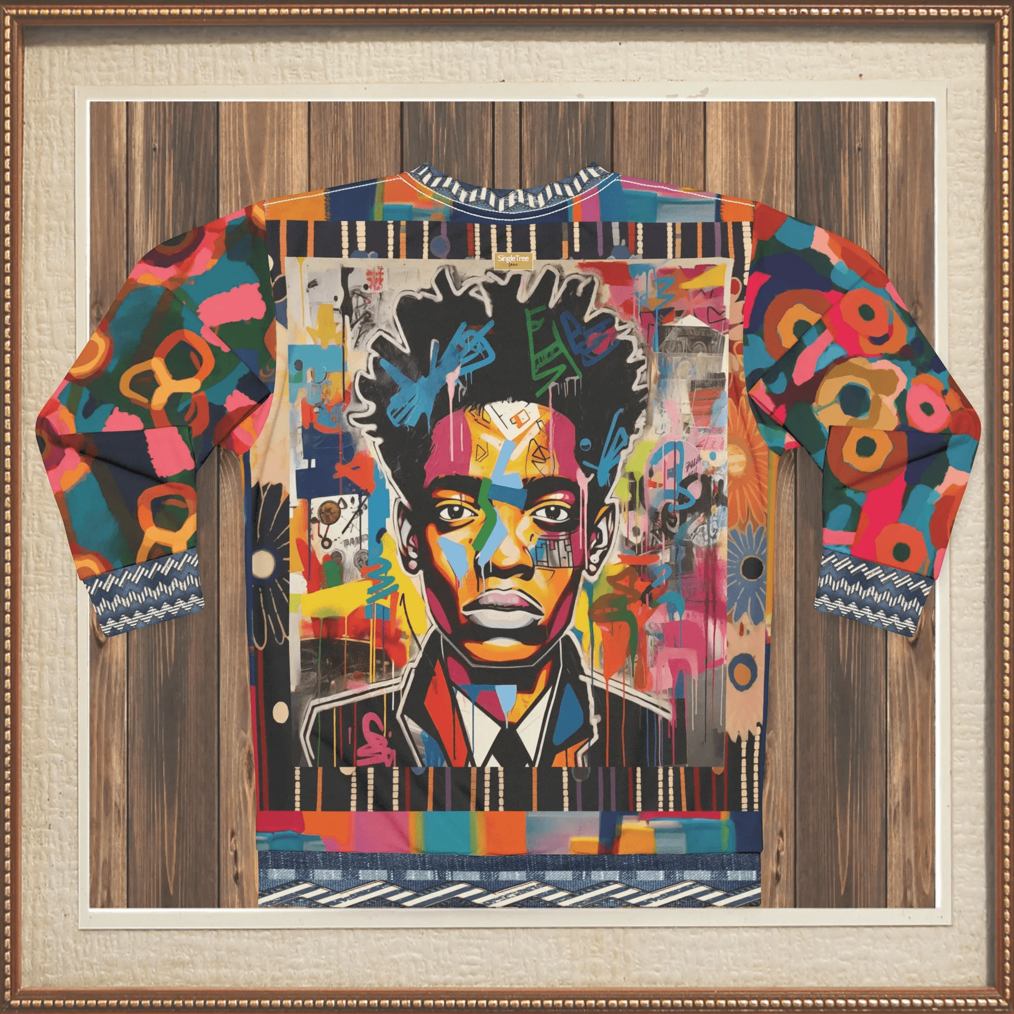 Trapped in Desolation - Black Man in Graffiti Unisex Sweatshirt (Gold Label)