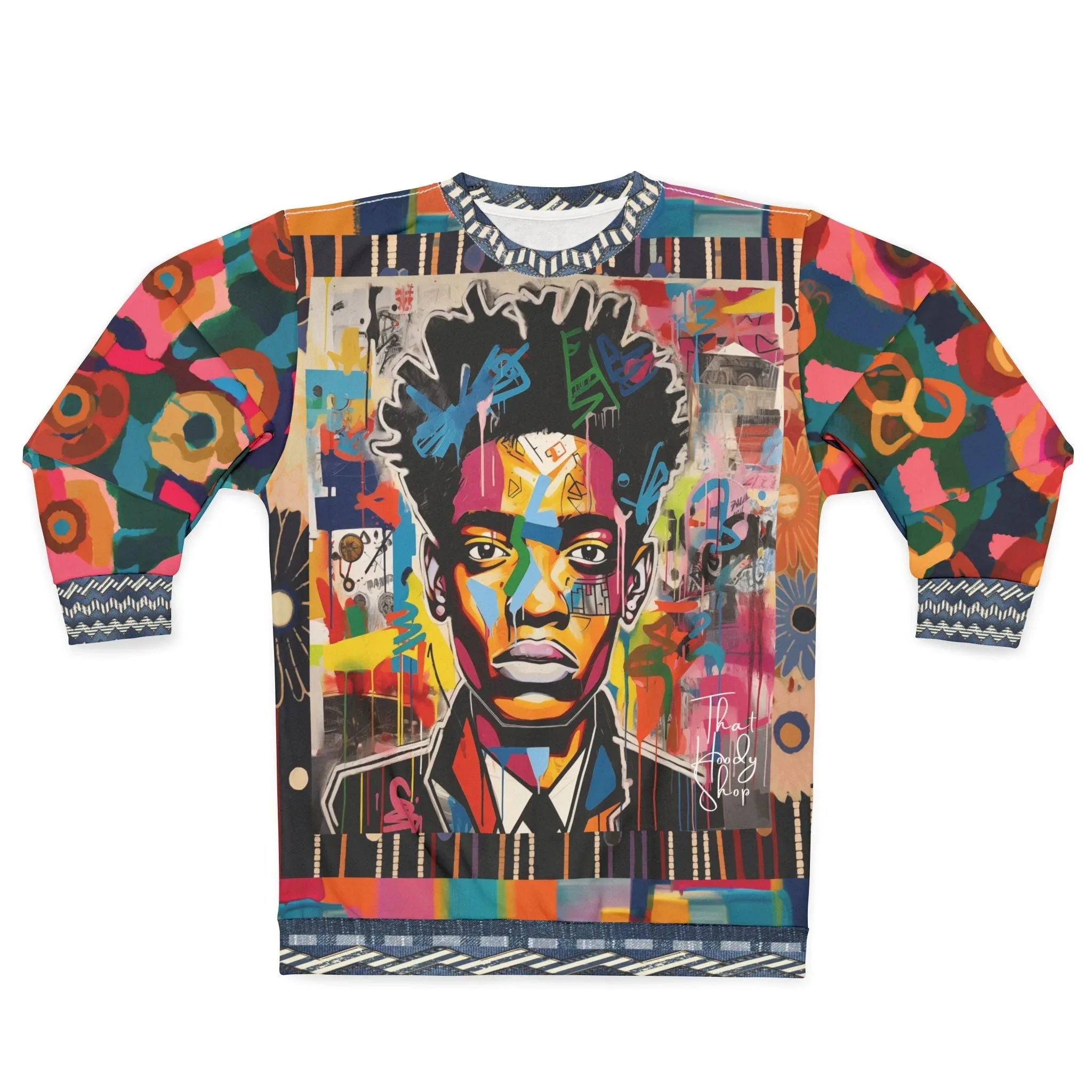 Trapped in Desolation - Black Man in Graffiti Unisex Sweatshirt (Gold Label)