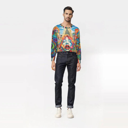 Trapped in Silence Pop Art Unisex Sweatshirt (Gold Label)