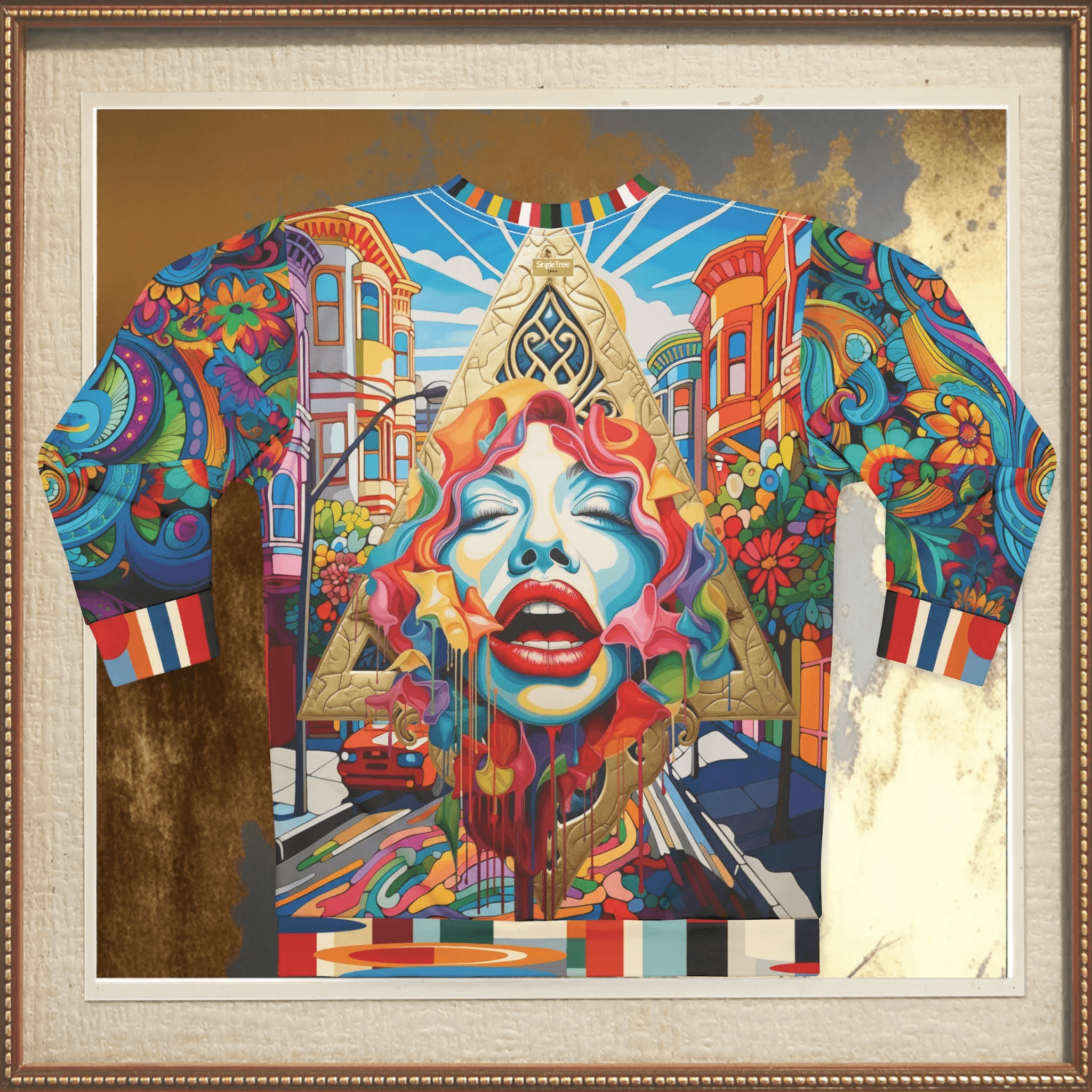 Trapped in Silence Pop Art Unisex Sweatshirt (Gold Label)