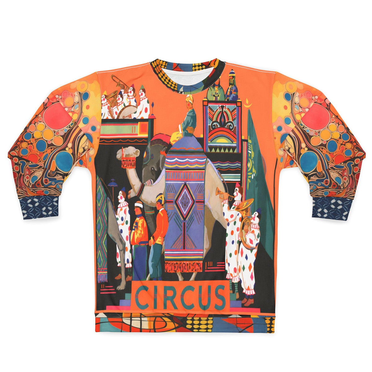 Traveling Circus Caravan in Sunset & Sky Unisex Sweatshirt (Gold Label)