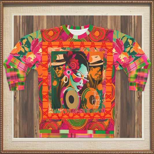 Trio in Orange Updated Version Pop Art Unisex Sweatshirt (Gold Label)