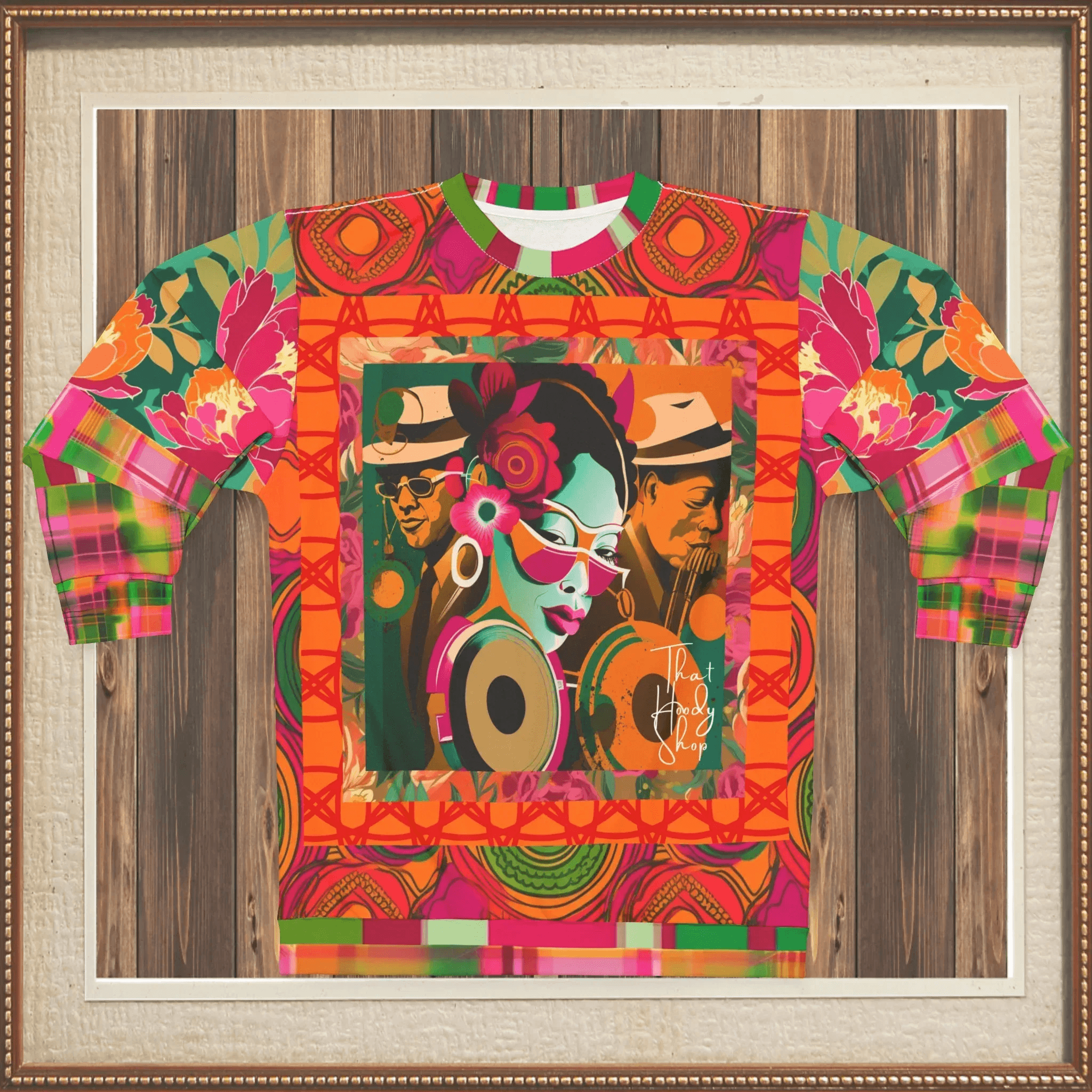 Trio in Orange Updated Version Pop Art Unisex Sweatshirt (Gold Label)