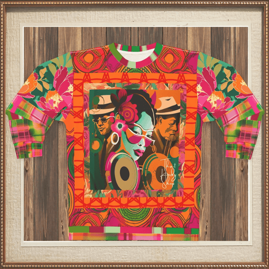 Trio in Orange Updated Version Pop Art Unisex Sweatshirt (Gold Label)