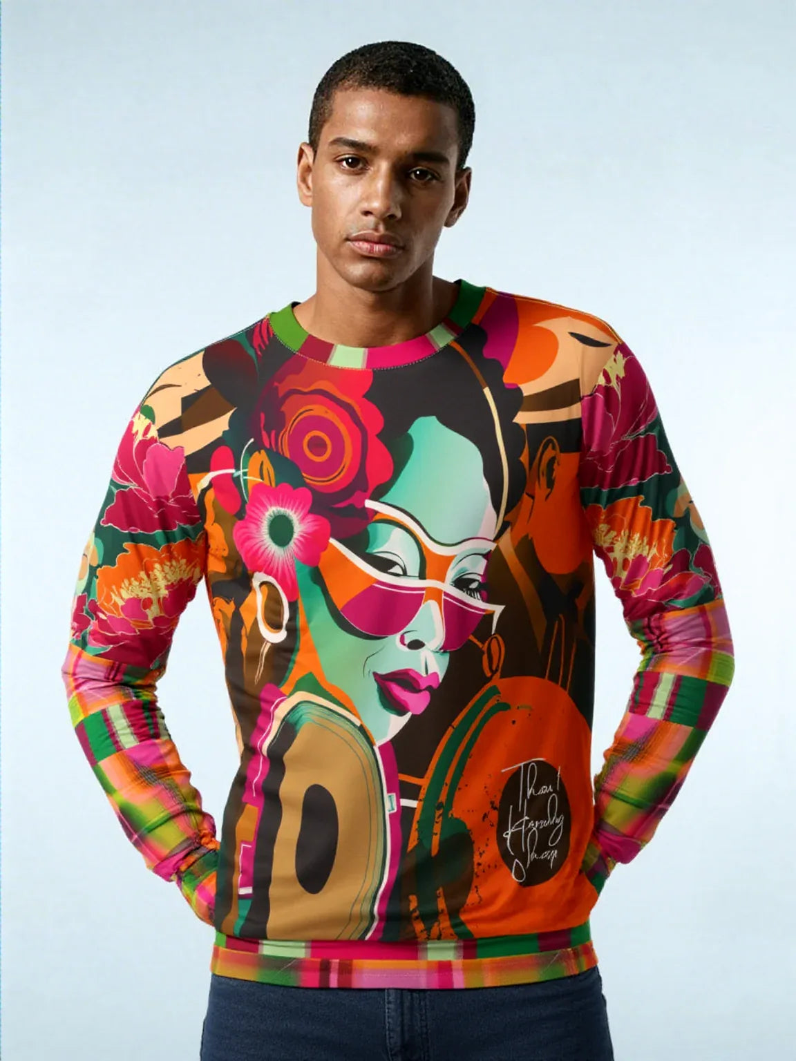 Trio in Orange - Original Edition Pop Art Unisex Sweatshirt (Gold Label)