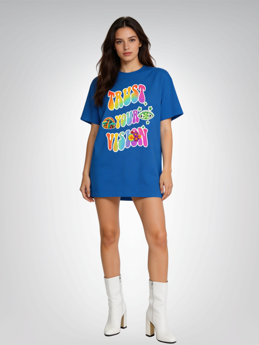 Trust Your Vision Hippie Print Heavyweight Unisex Tee