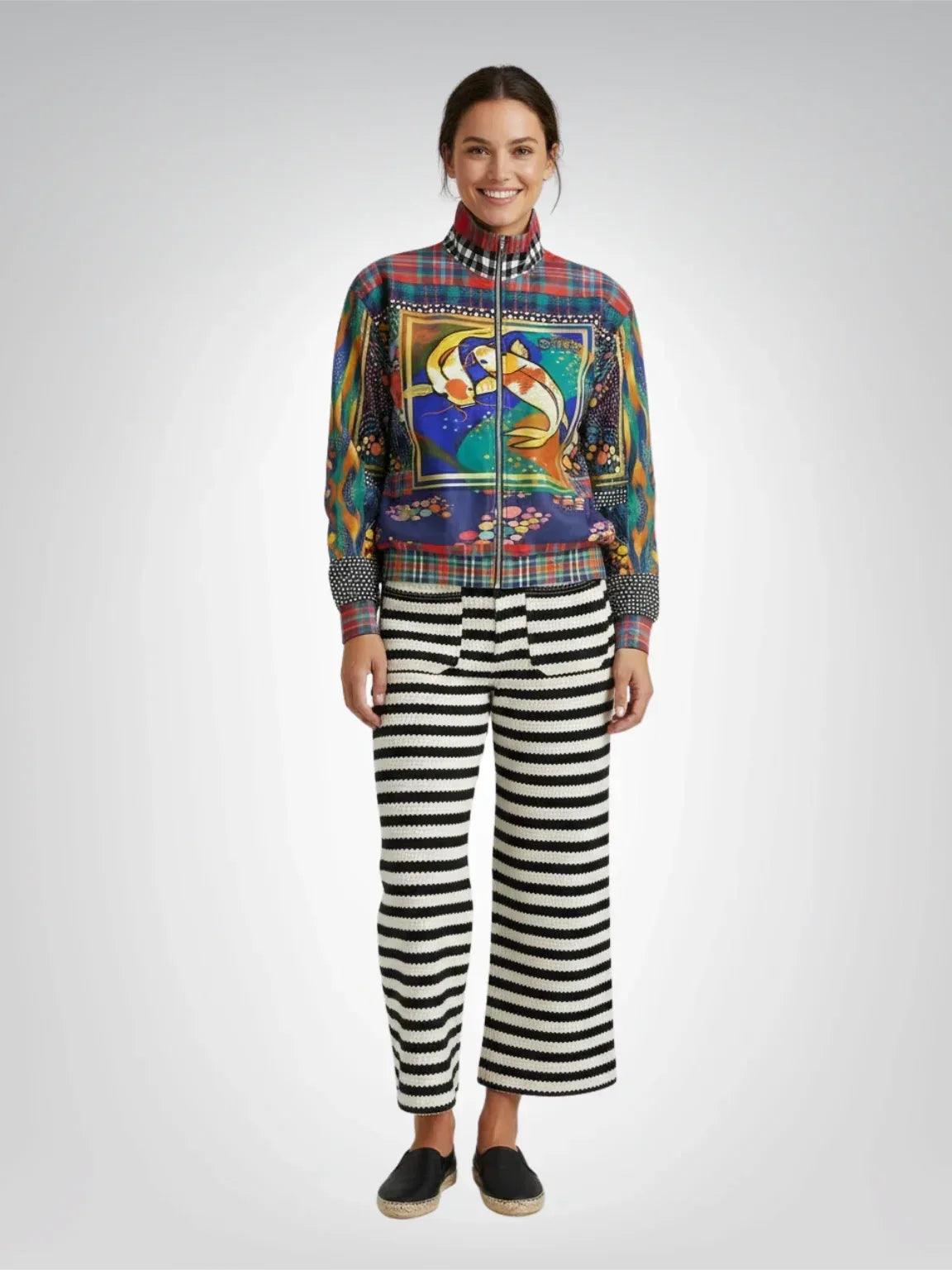 One Koi Two Koi - Best of Luck Heavyweight Oversized Quarter Zip Sweatshirt