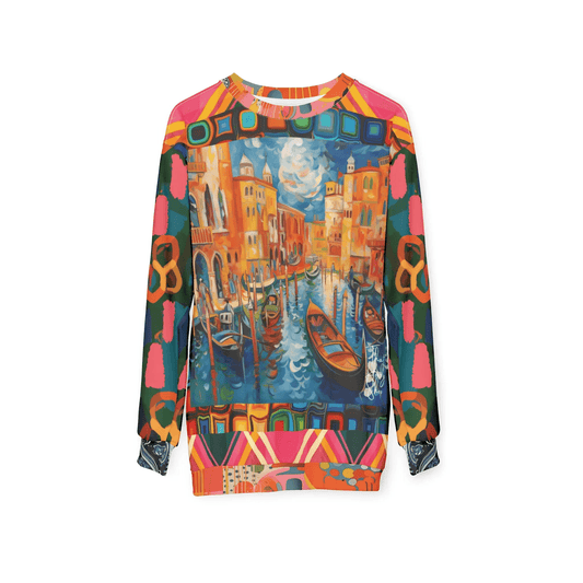 Vacation in Venezia Impressionistic Art Unisex Sweatshirt (Gold Label)