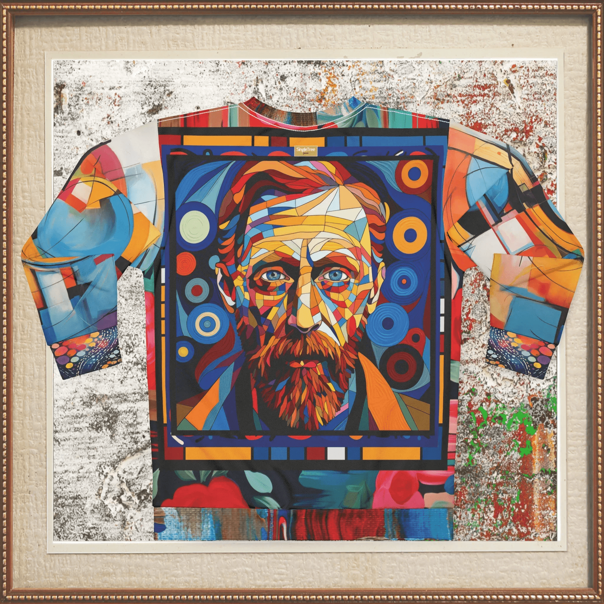 Van Gogh in Living Color Mosaic Print Unisex Sweatshirt (Gold Label)