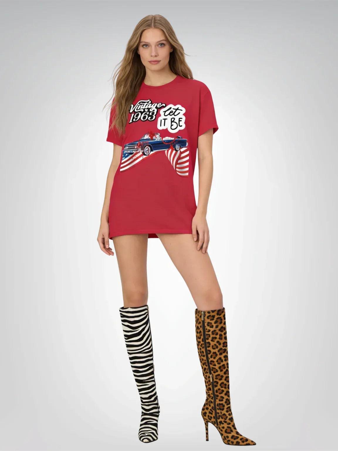 Vintage 1963 Convertible Social Commentary Heavyweight Unisex Tee