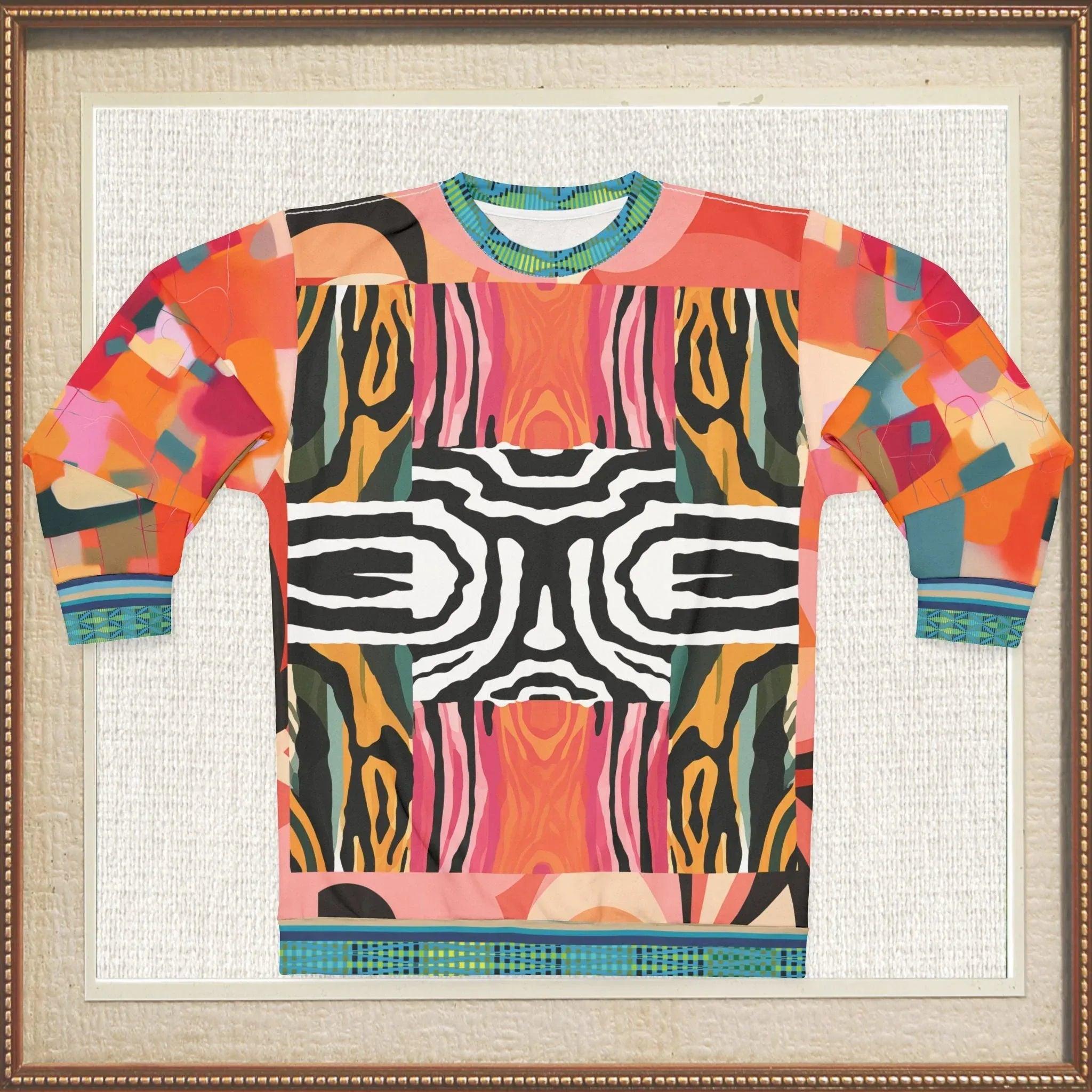 Walk on the Wild Side Zebra Print Unisex Sweatshirt (Gold Label)