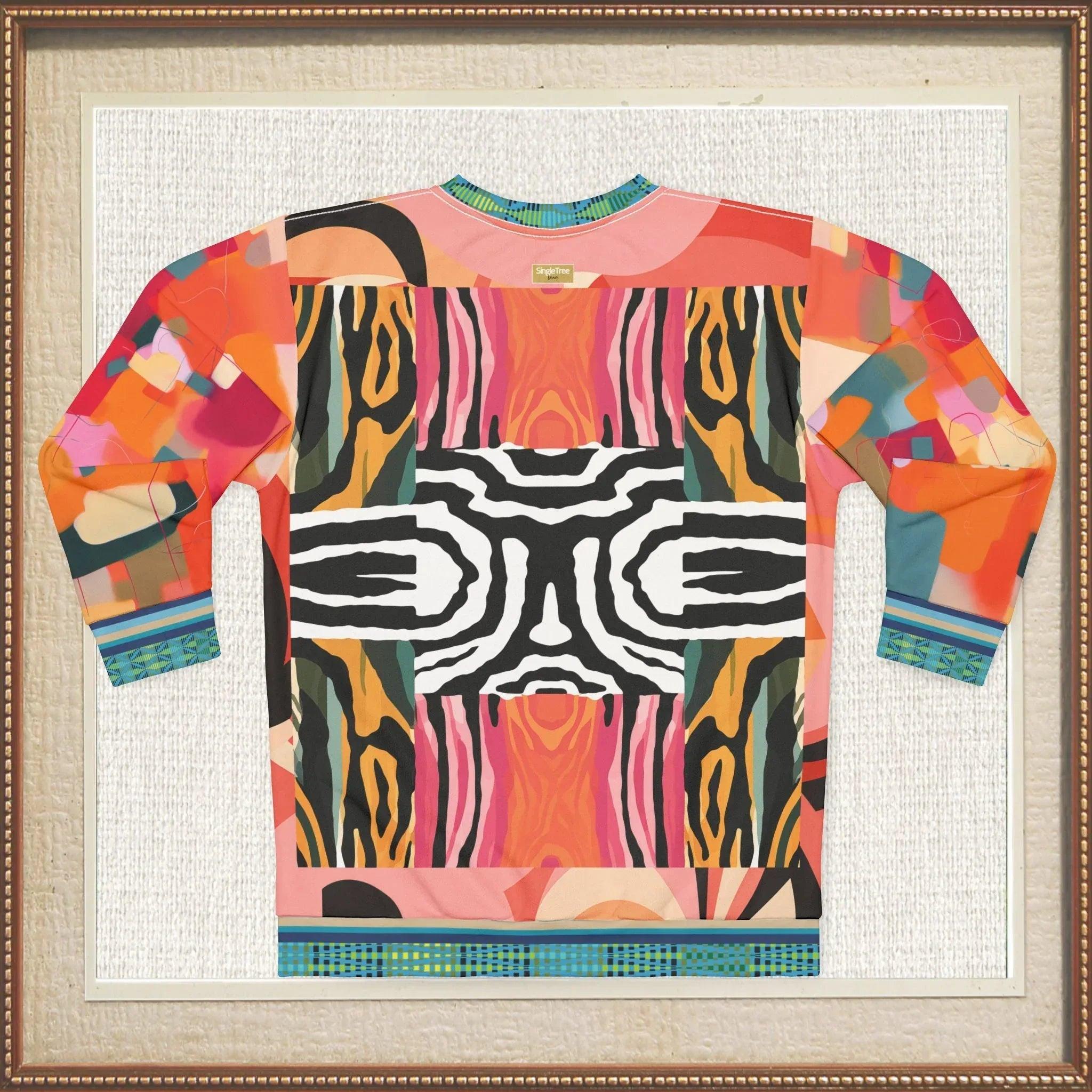 Walk on the Wild Side Zebra Print Unisex Sweatshirt (Gold Label)
