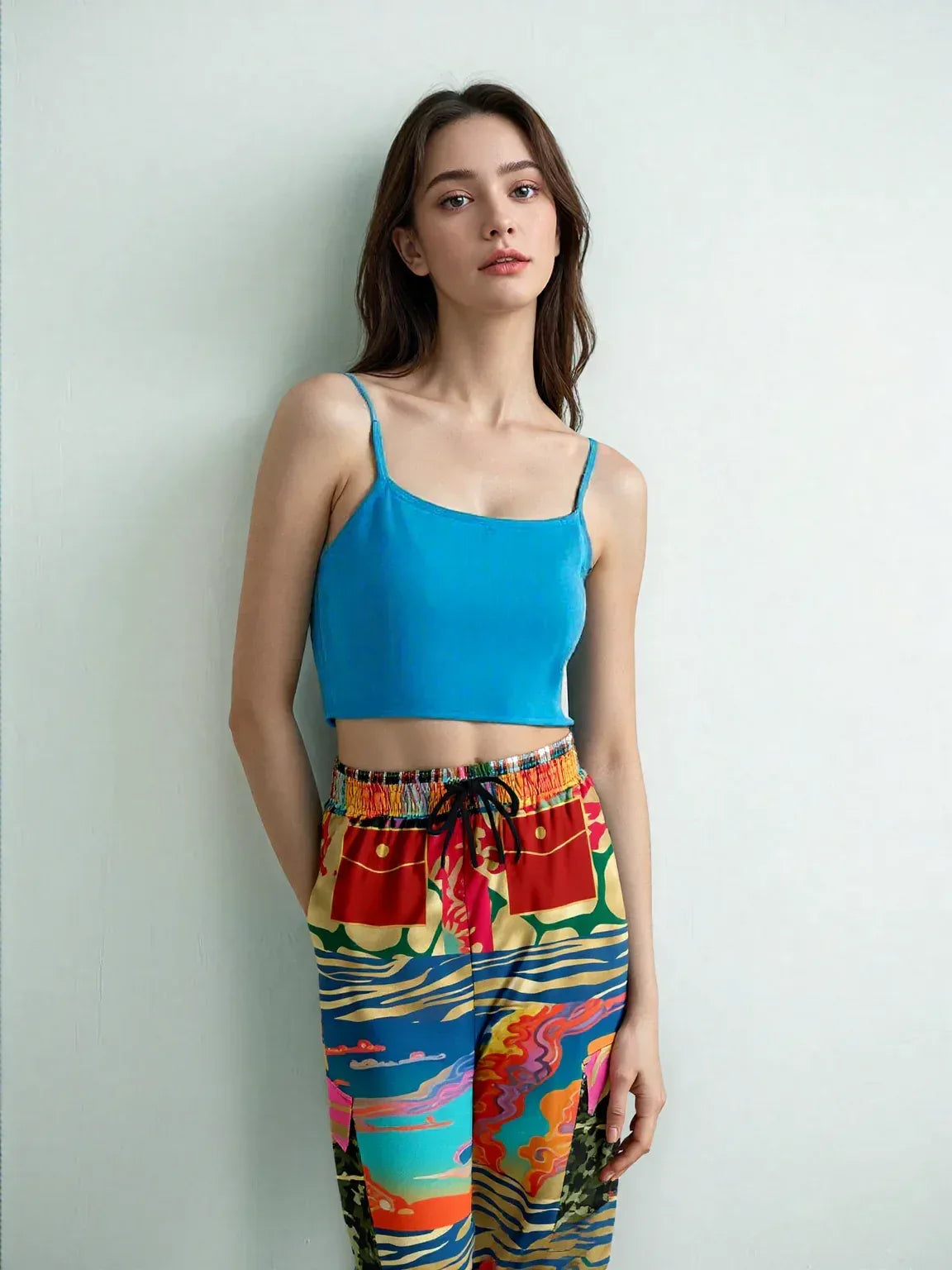 Walking the Runway Patchwork Eco-Poly Unisex Cargo Joggers